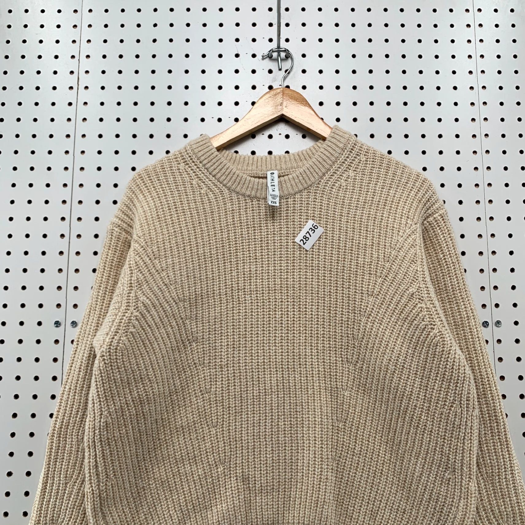 Athleta Athleta Knit Sweater Womens 2XS Cream Wool Blend Long Sleeve Pullover 21.5x24 Ivory Solid Wool Blend Knit Pullover Womens XS? Size XXS / US 00 / IT 34 - 2 Thumbnail