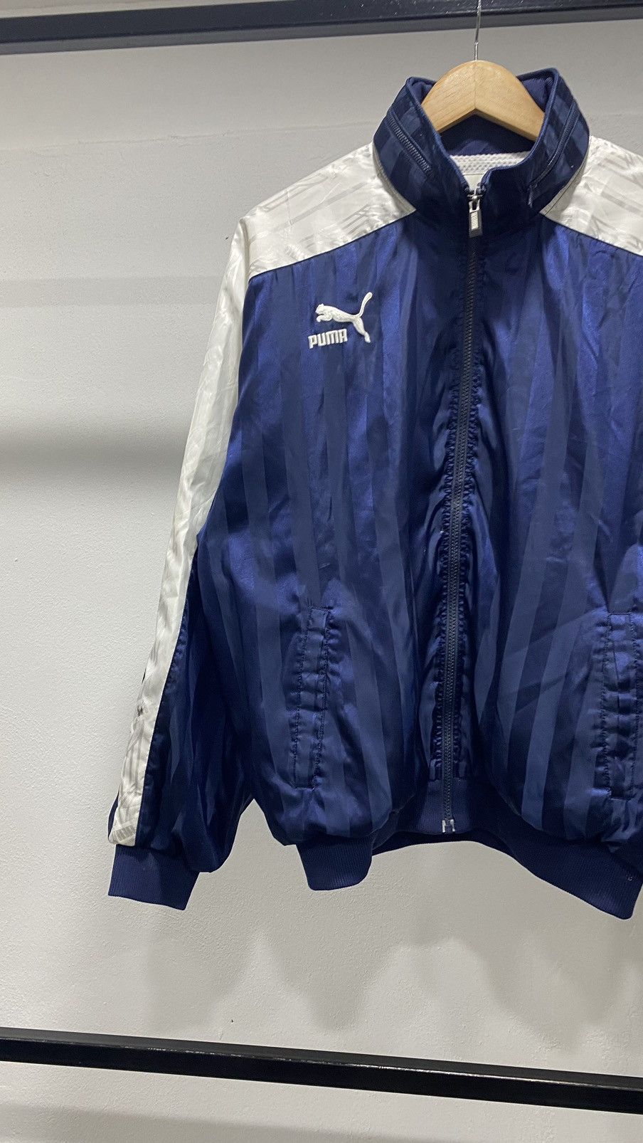 Japanese Brand × Vintage Vintage Puma Windbreaker 80s with Hoodie Size US L / EU 52-54 / 3 - 3 Thumbnail