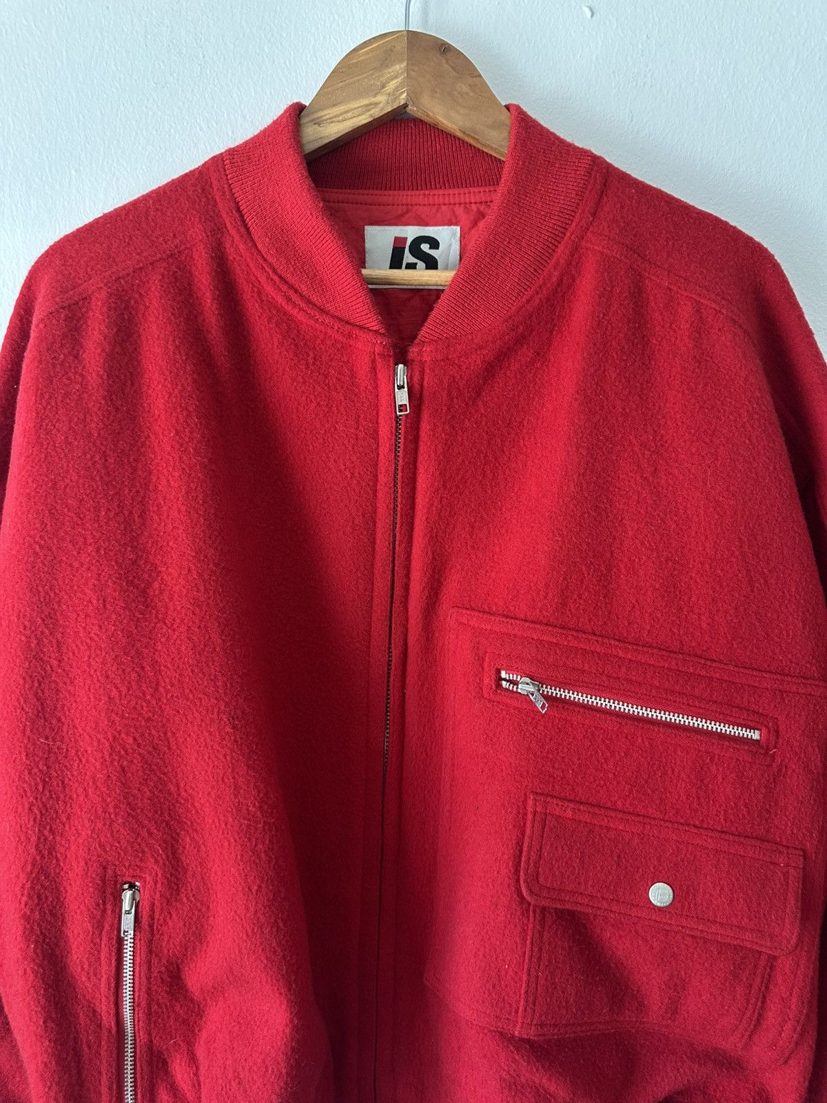 Issey Miyake Issey Miyake Care Label Wool Bomber Jacket Size US M / EU 48-50 / 2 - 4 Thumbnail
