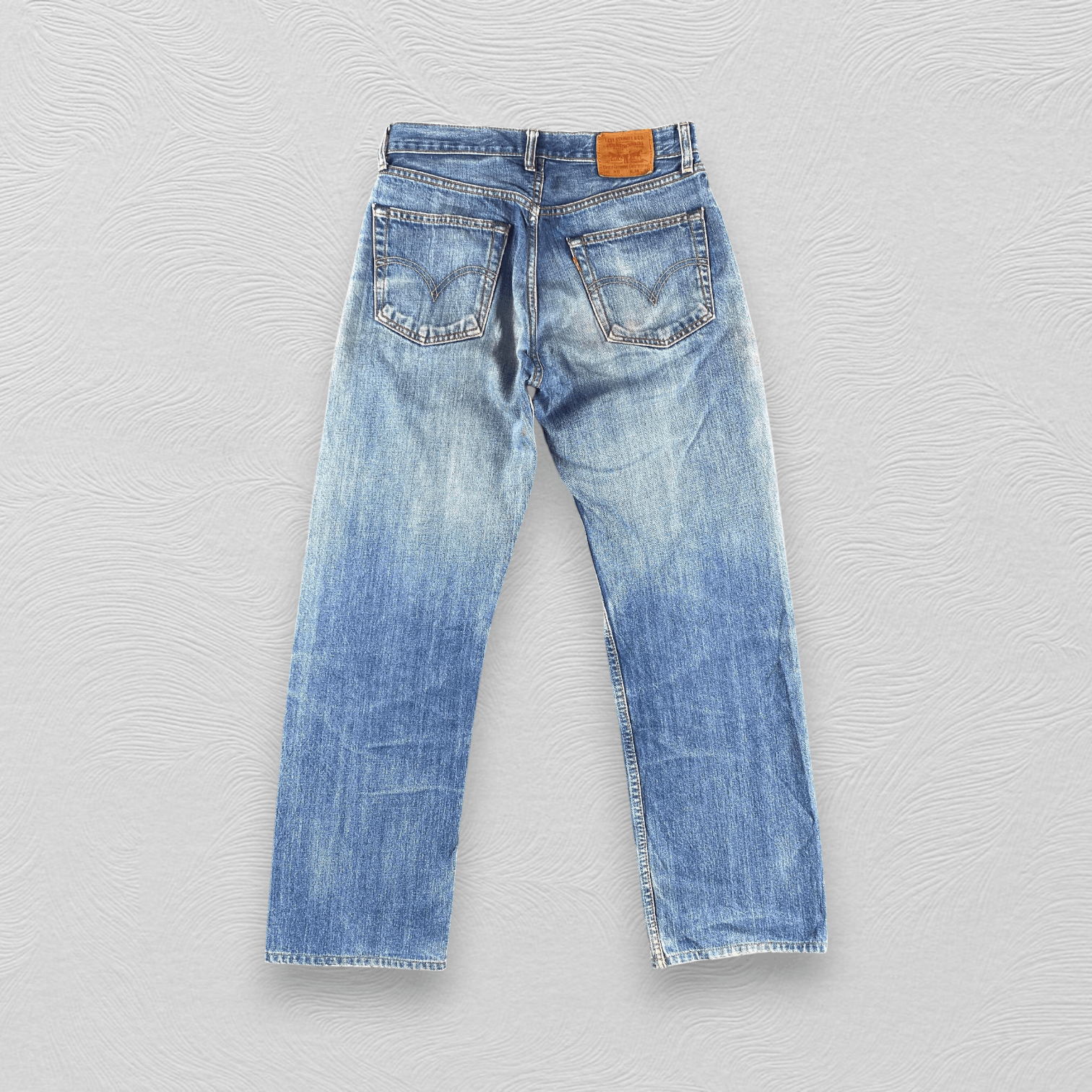 Levi's Vintage Levis 503 Jeans Faded Blue Ripped Denim KJ3405 Size US 30 / EU 46 - 2 Thumbnail