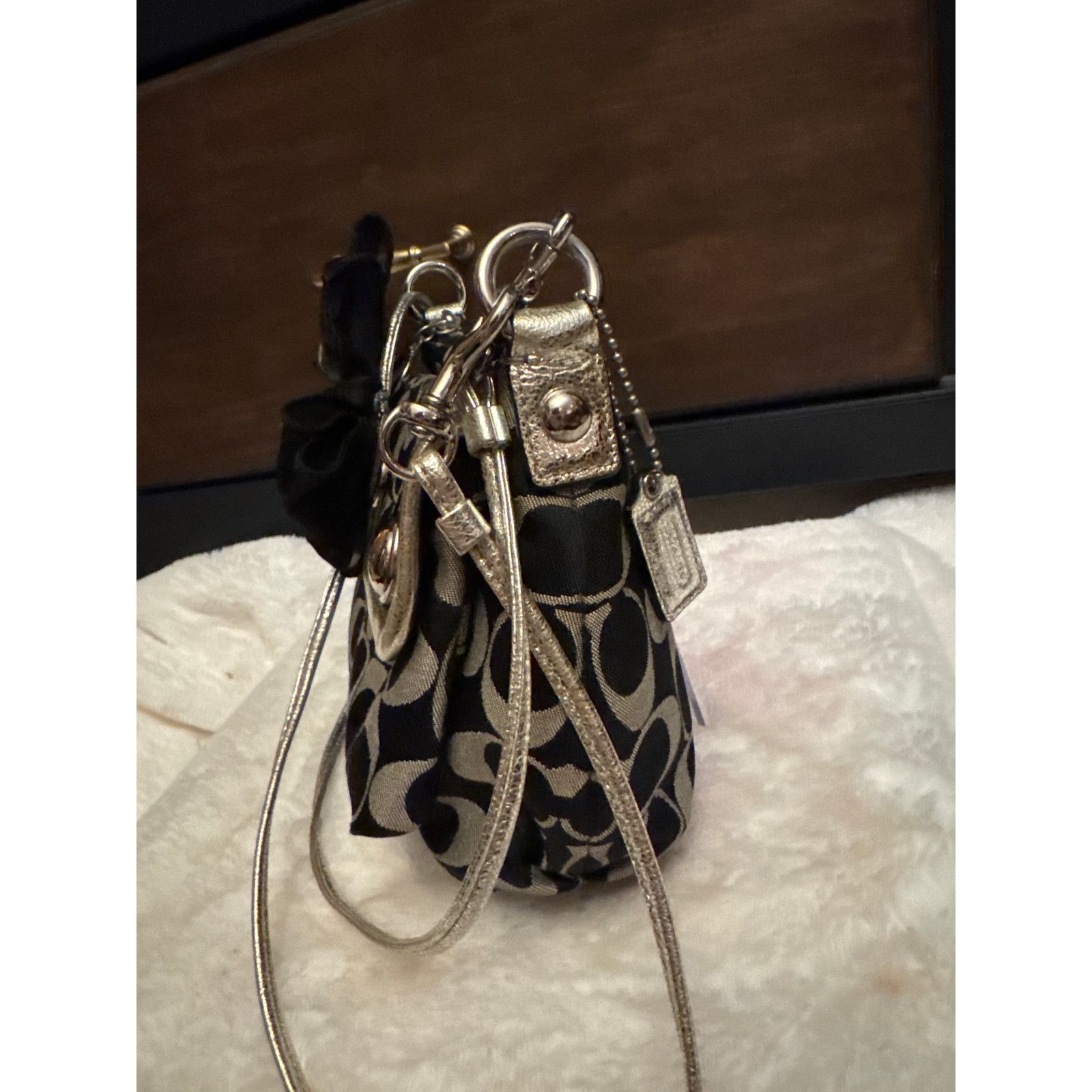 Coach Coach Poppy Crossbody Black / Gray Silver Metallic Size ONE SIZE - 11 Thumbnail