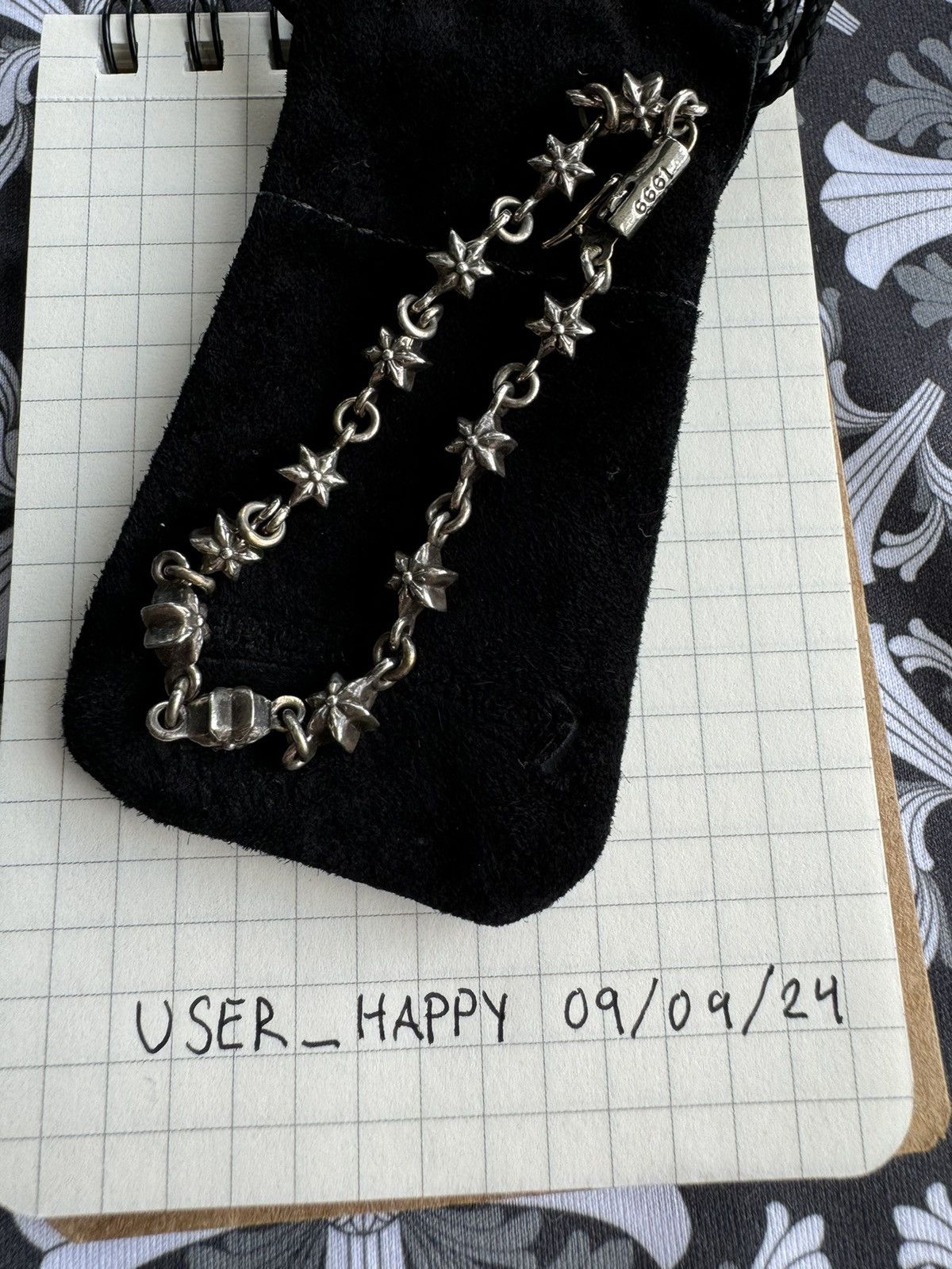 Chrome Hearts Chrome Hearts Tiny Star Bracelet 12 Link | Grailed