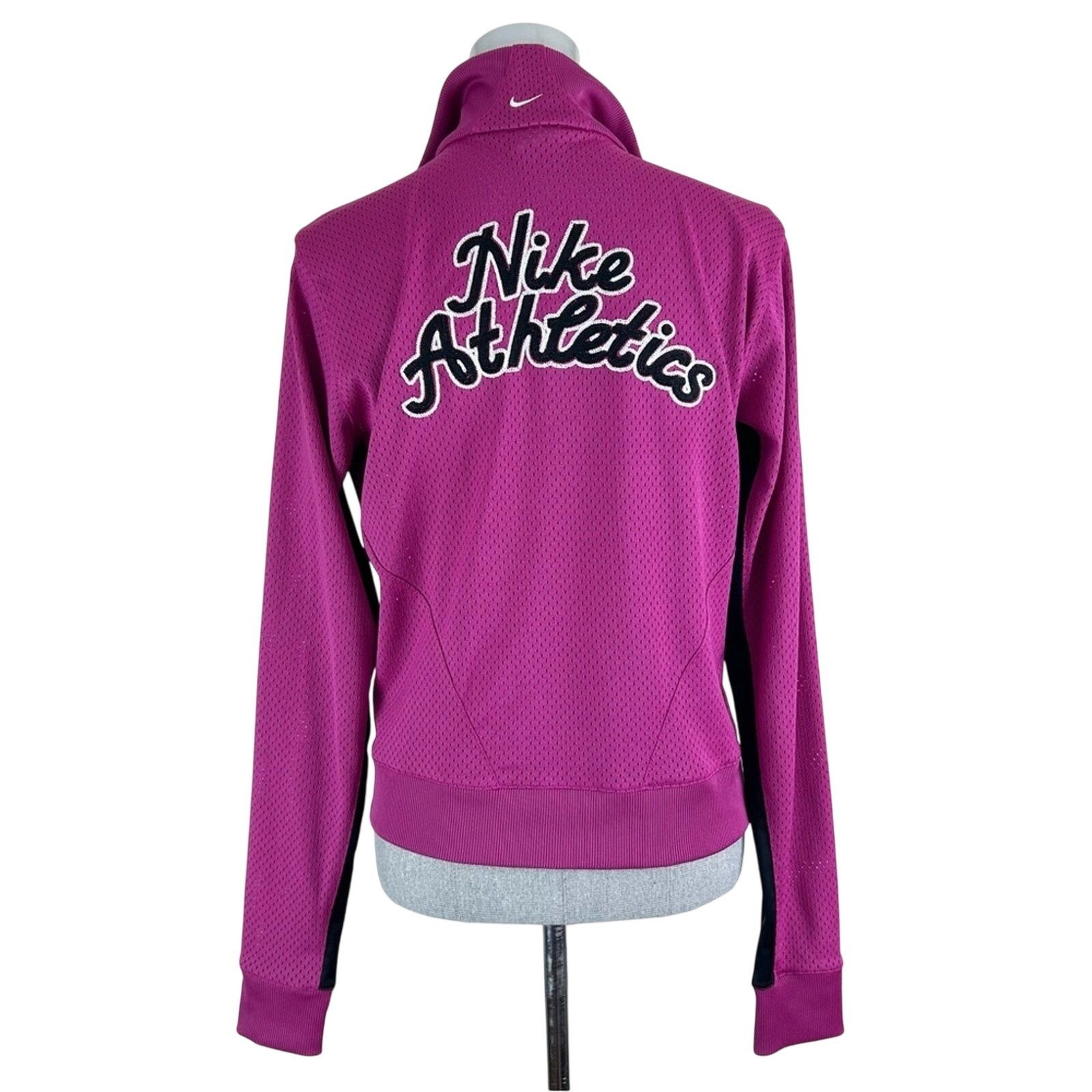 Nike Nike Retro Mesh‎ Chainstitch Embroidered Women's Jacket Size L / US 10 / IT 46 - 5 Thumbnail