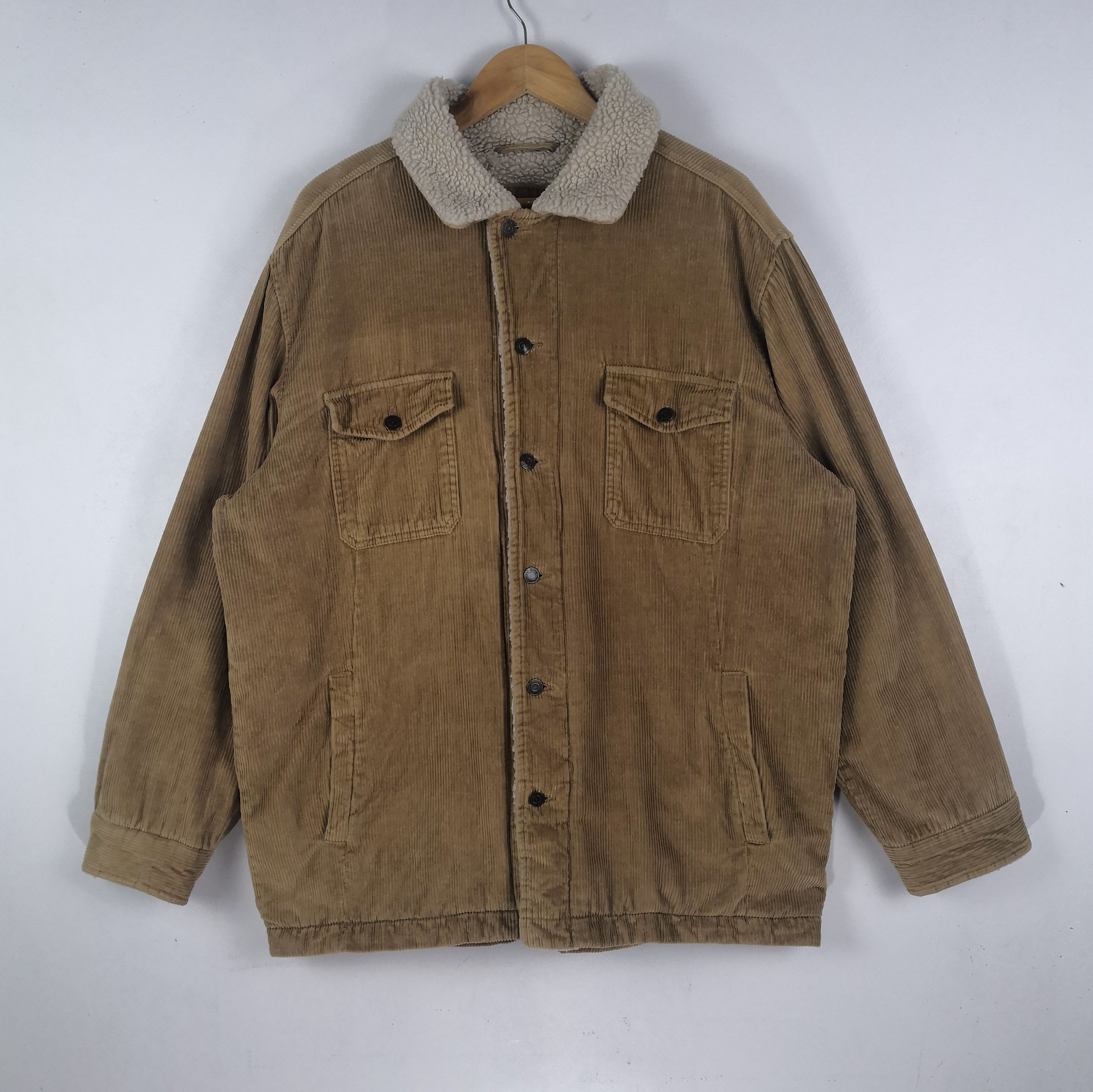 Gap Vintage Gap Sherpa Corduroy Winter Jacket Snow Size US L / EU 52-54 / 3 - 2 Thumbnail