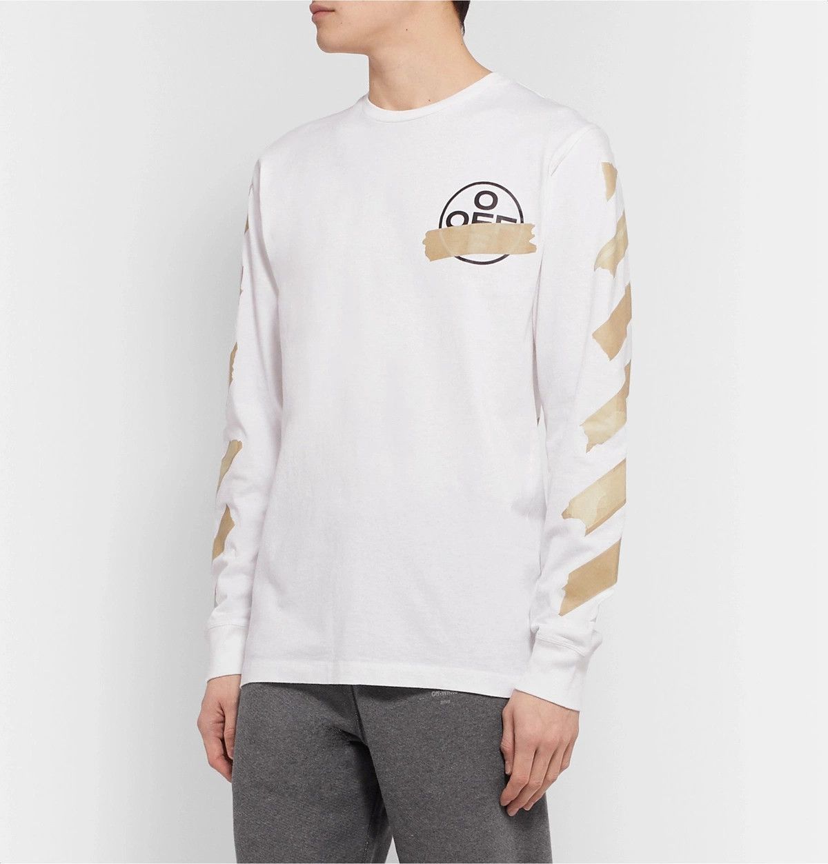 Off-White White Tape Arrows Long Sleeve T-Shirt Size US XS / EU 42 / 0 - 3 Thumbnail