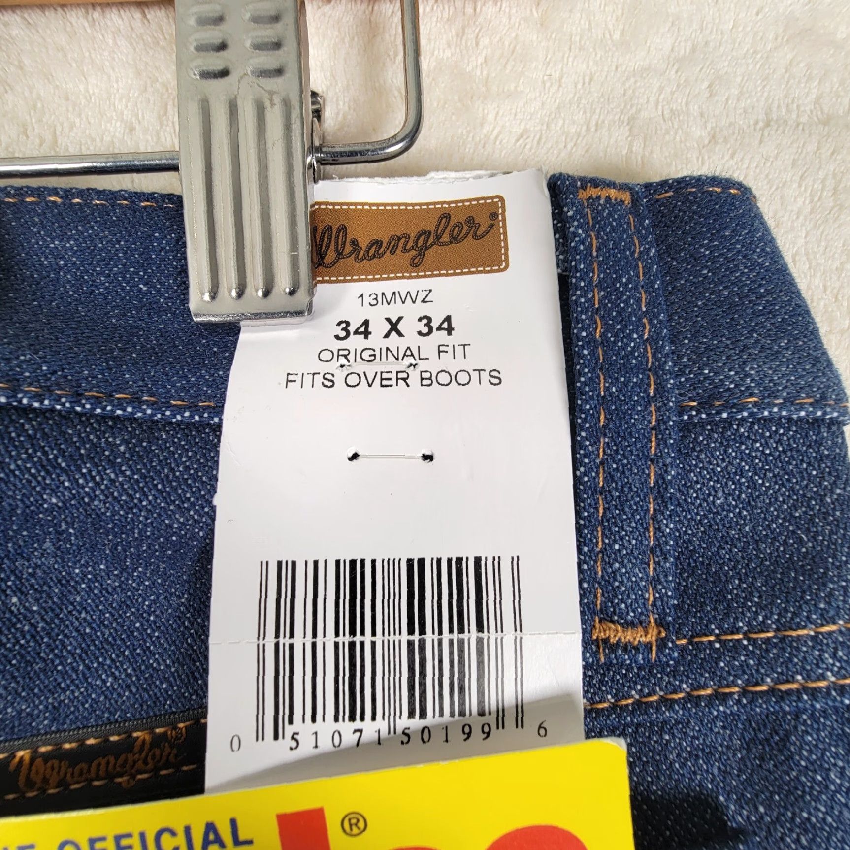 Wrangler VINTAGE Wrangler Cowboy Cut Jeans | 34x34 | Men’s 13MWZ | Blue Denim | 5-Pocket | Dark Wash | Regular Fit Size US 34 / EU 50 - 6 Thumbnail