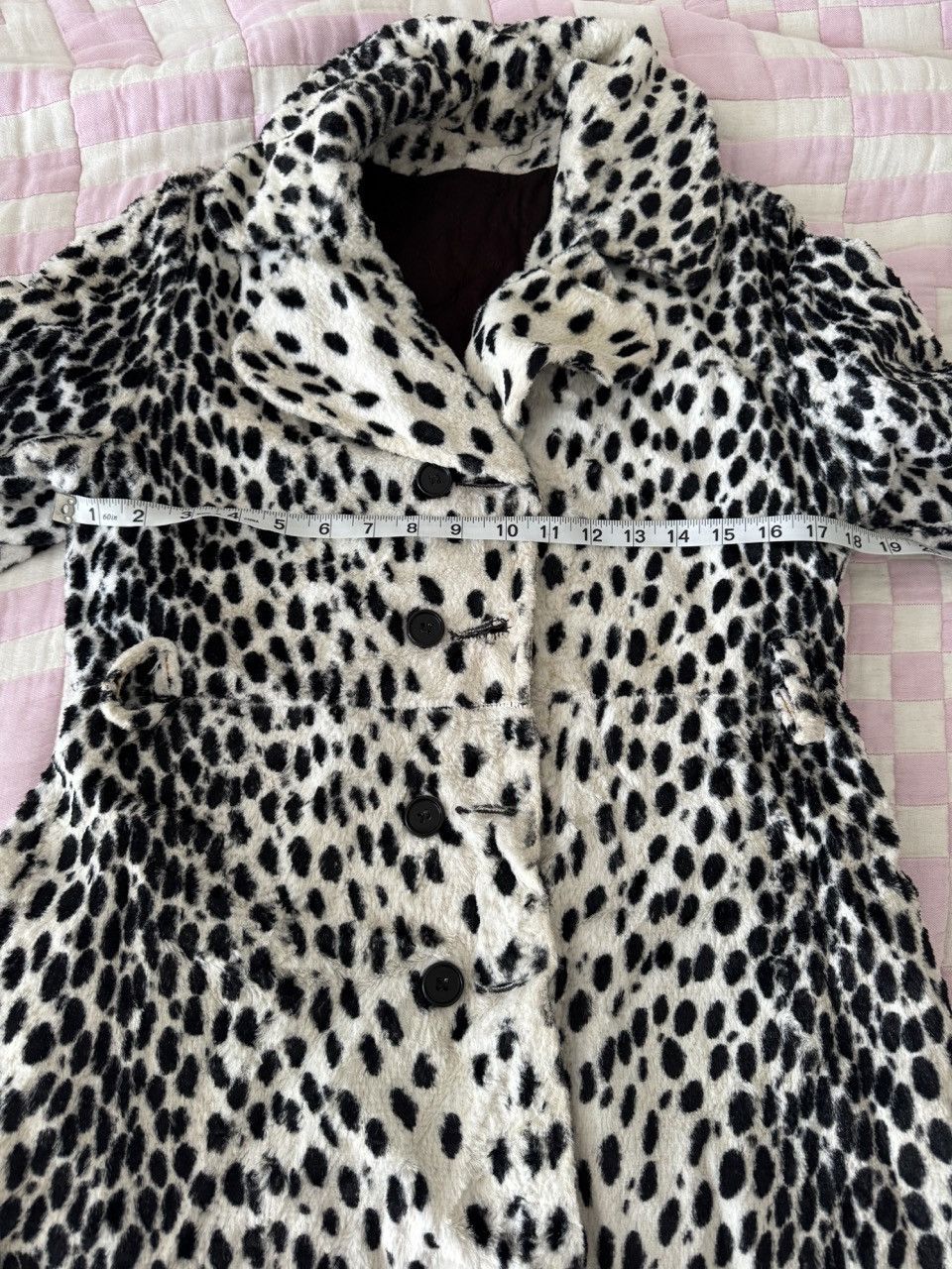 Vintage 1960s Dalmation Print Double Breasted Jacket Size M / US 6-8 / IT 42-44 - 17 Thumbnail