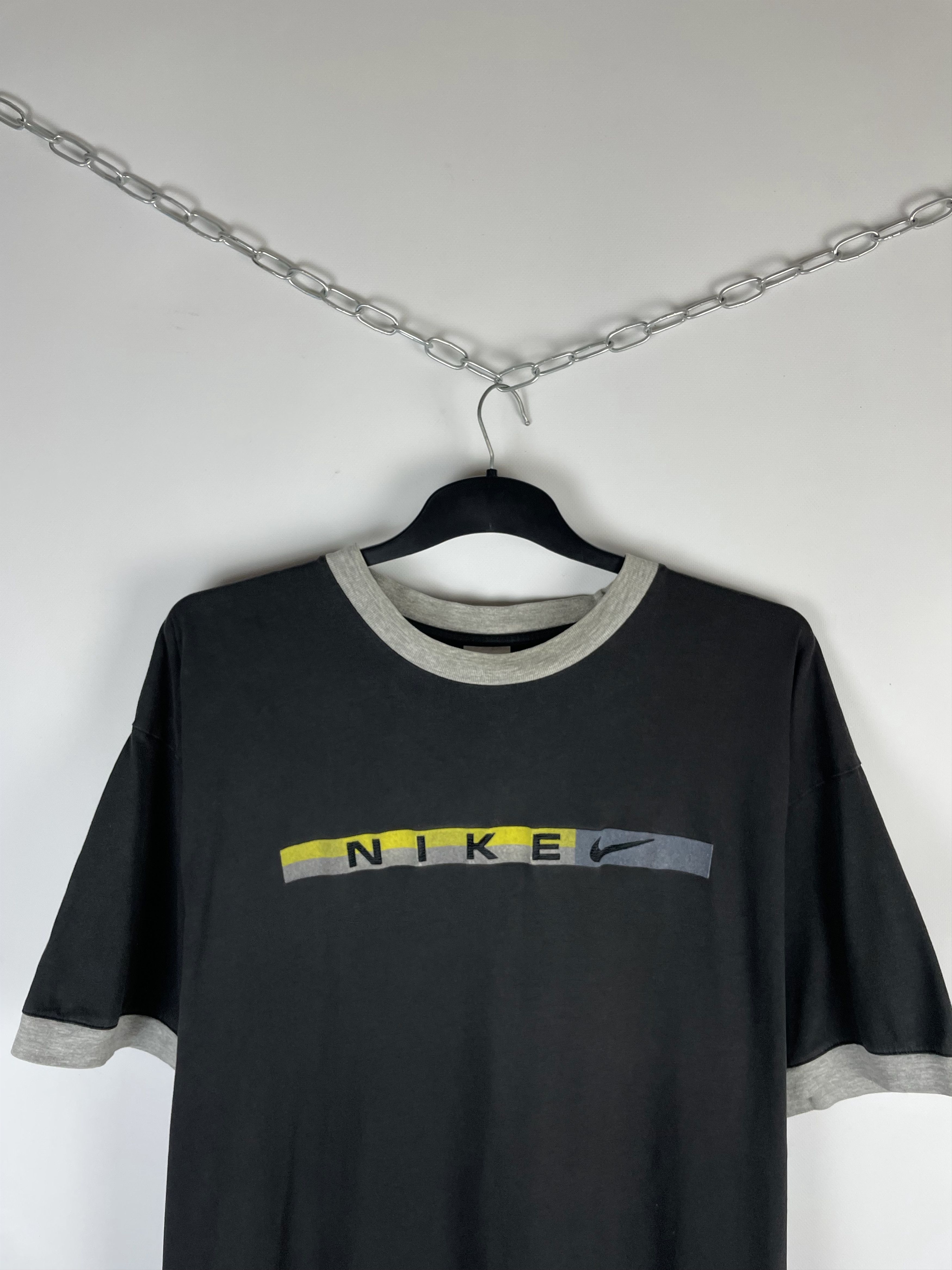 Nike × Vintage Vintage Nike Center Logo Tee 90s Size US XXL / EU 58 / 5 - 3 Thumbnail