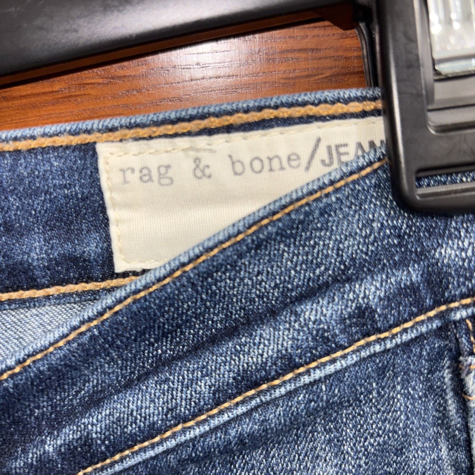 Rag & Bone Rag & Bone Jeans Womens 25 Preston Raw Hem Blue Skinny Size 25" / US 0 / IT 36 - 3 Thumbnail