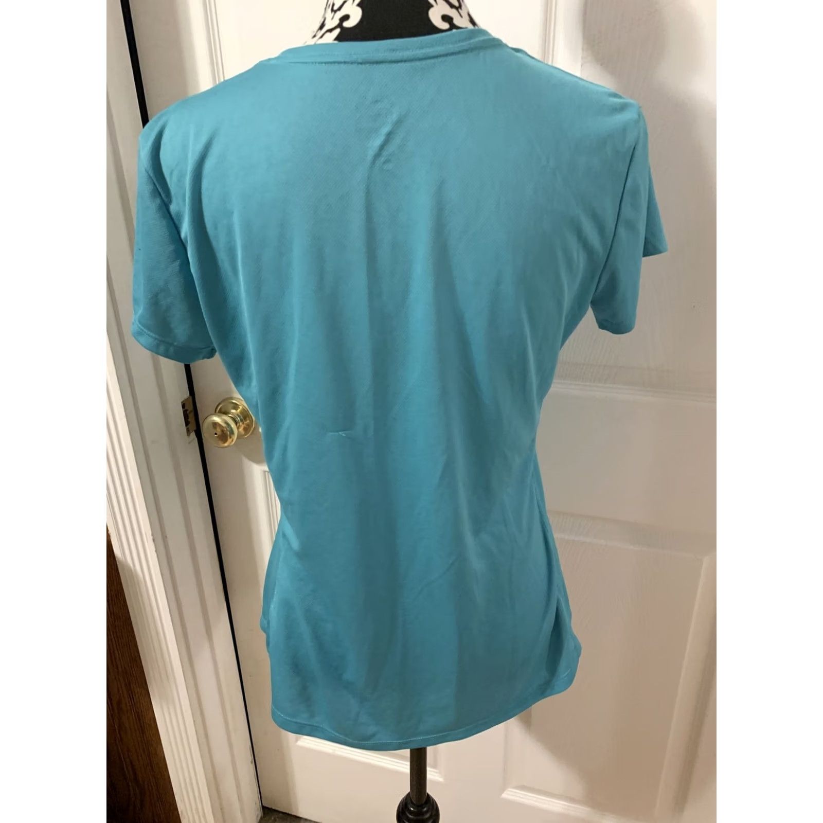 Nike Nike Running Dri-Fit Womens Blue Short Sleeve SZ L Activewear T-Shirt Size 36" / US 14 / IT 50 - 4 Thumbnail