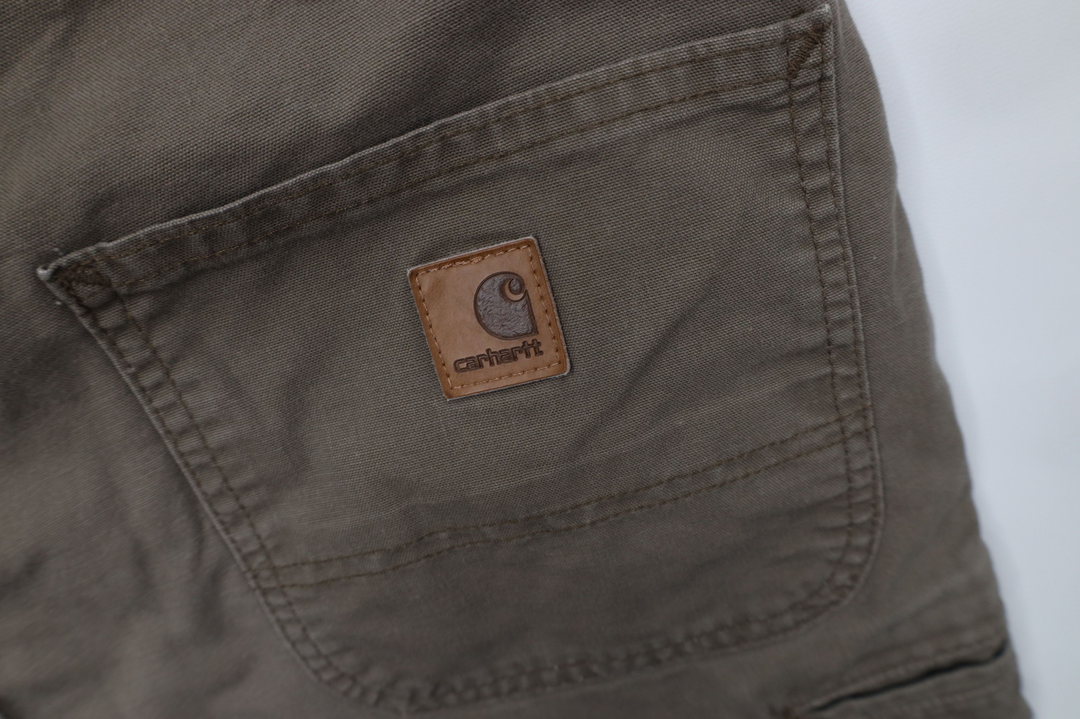 Carhartt Vintage Y2K Carhartt Above Knee Relaxed Fit Shorts Brown Size US 36 / EU 52 - 11 Thumbnail
