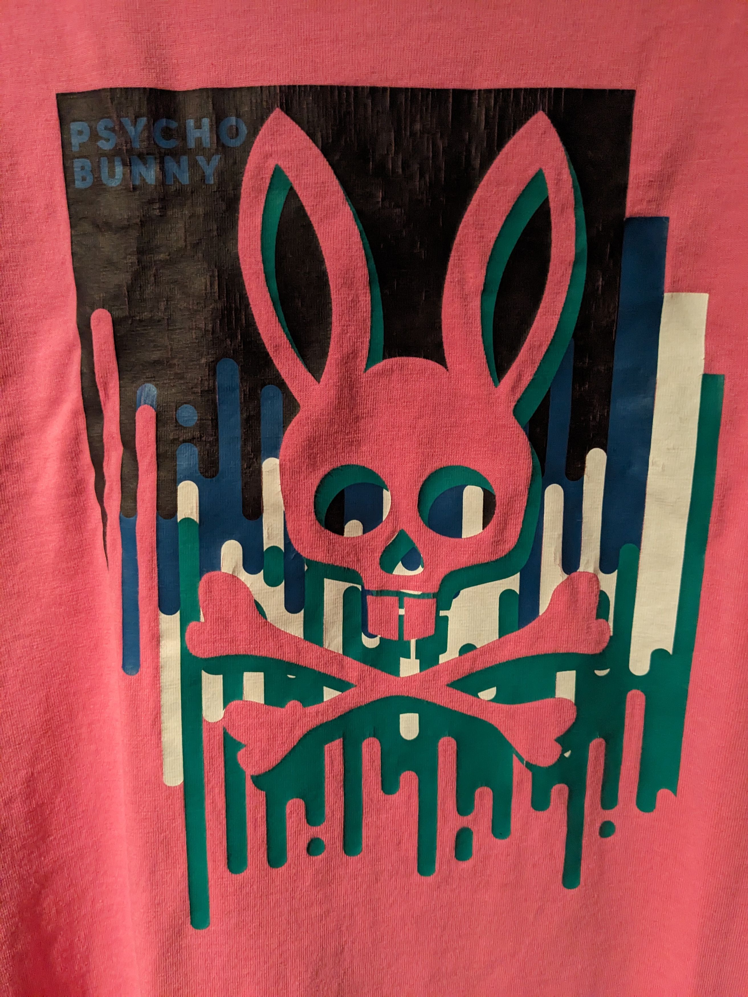 Designer × Psycho Bunny Psycho Bunny Spray Paint Logo Pink Large T-Shirt Size US L / EU 52-54 / 3 - 2 Thumbnail
