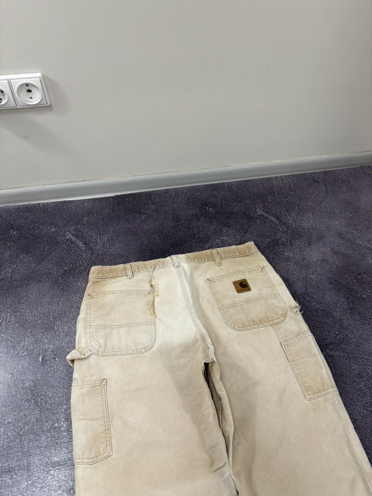 Carhartt Vintage 90s Carhartt USA Faded Work Hype Skate Baggy Pants Size US 38 / EU 54 - 5 Thumbnail