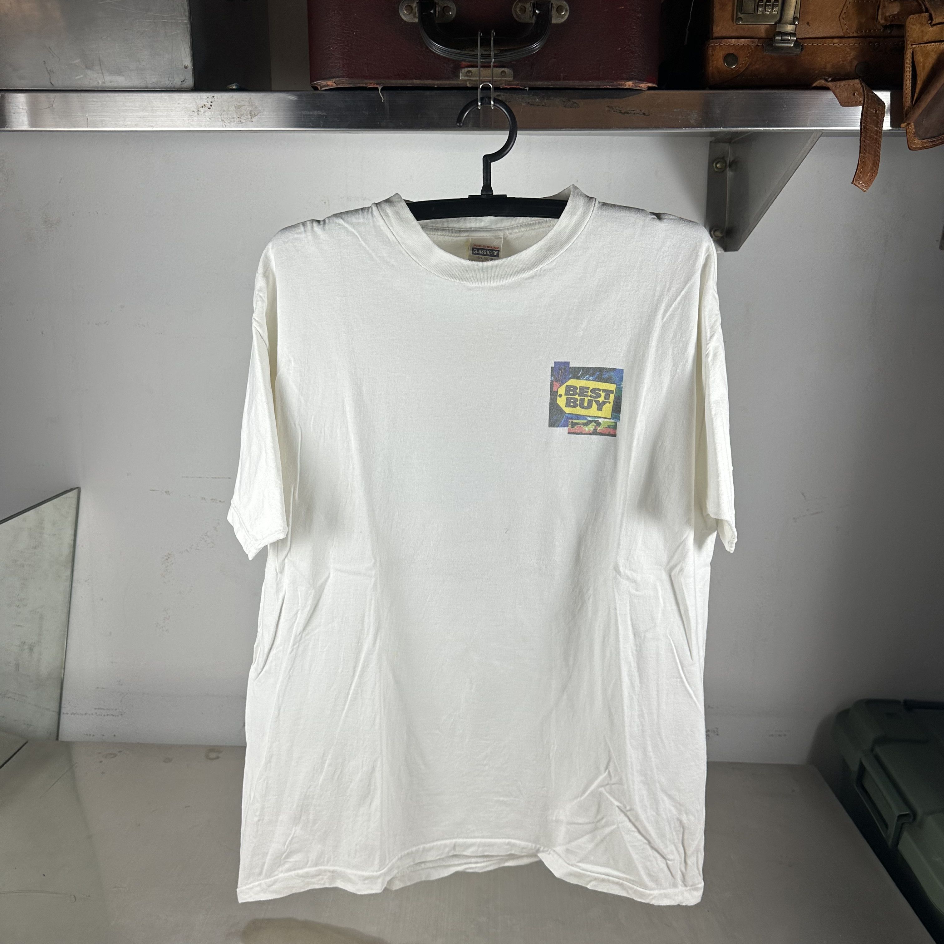 Vintage 90s Best Buy Panasonic Music On The Move Promo T-shirt Size US XL / EU 56 / 4 - 2 Thumbnail