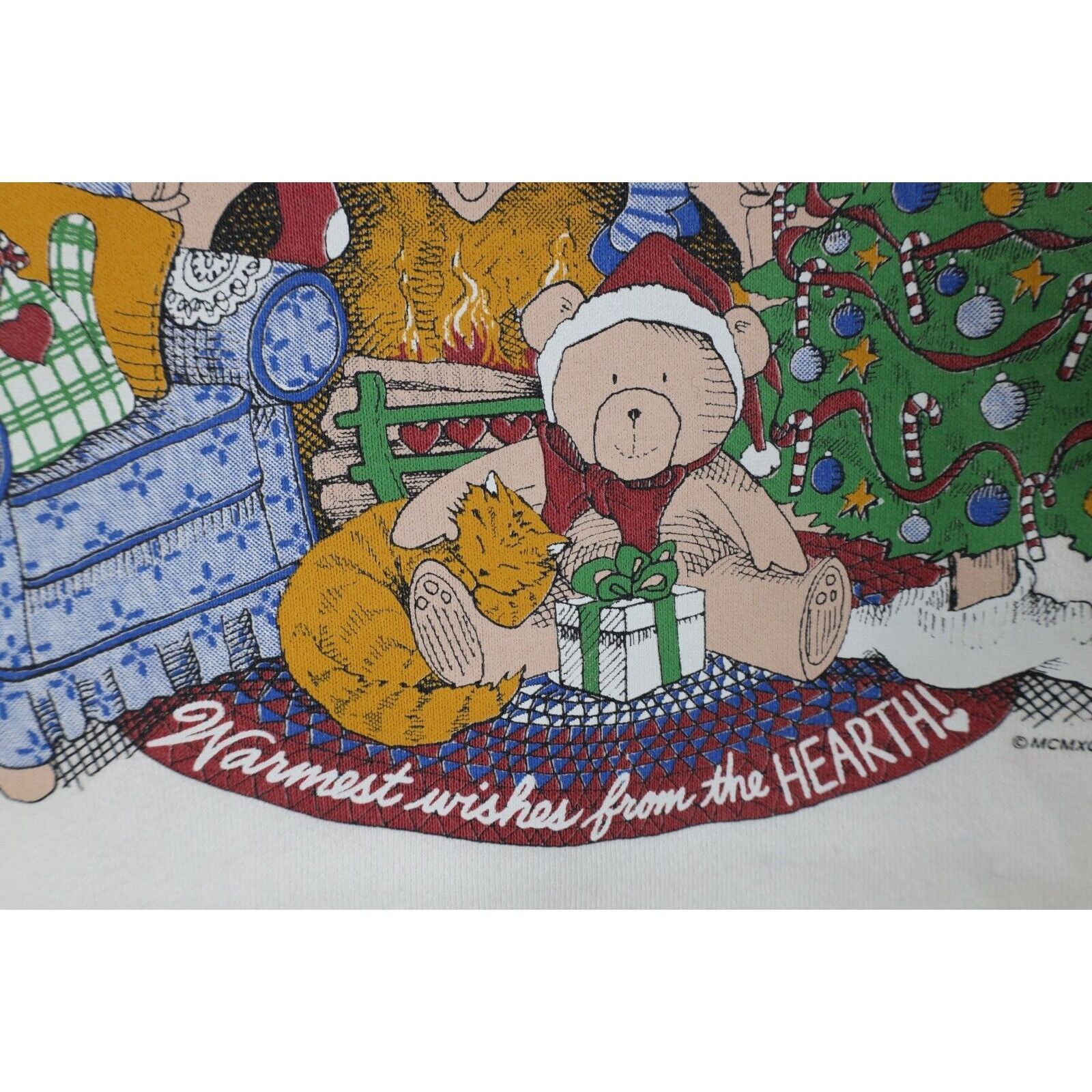 Vintage Vintage 90s Streetwear Distressed Christmas Sweatshirt Size XL / US 12-14 / IT 48-50 - 7 Thumbnail