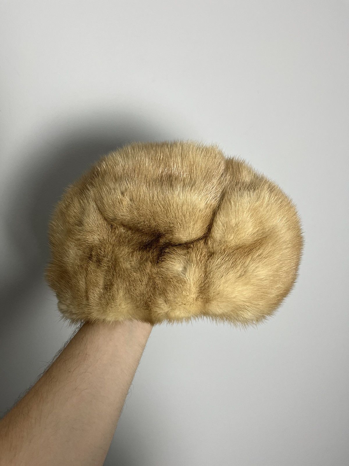 Japanese Brand × Vintage Vintage real fur hat y2k winter Size ONE SIZE - 1 Thumbnail