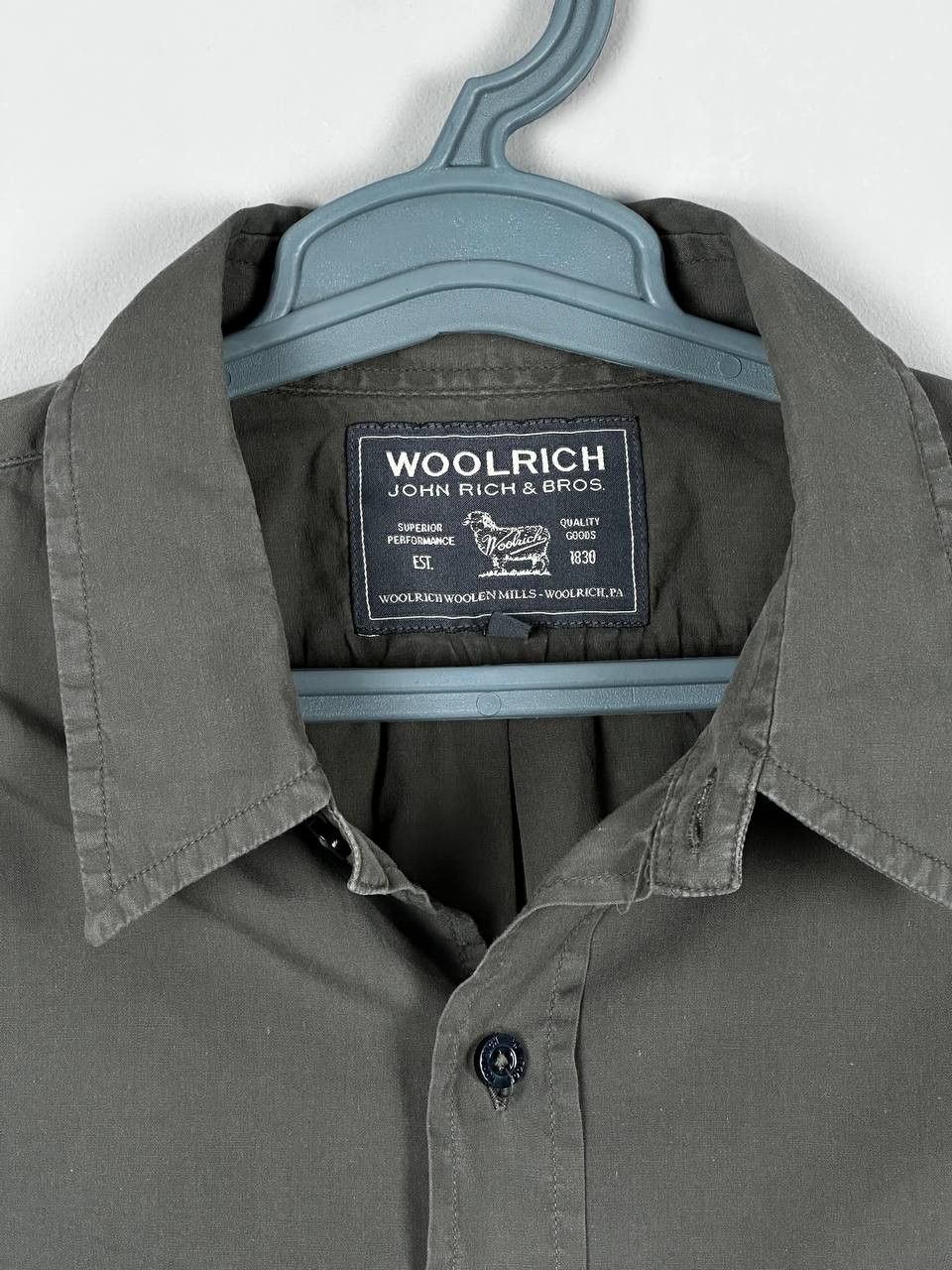 Woolrich Woolen Mills Woolrich Woolen Mills Grey Cotton Casual Mens XL Size US XL / EU 56 / 4 - 4 Thumbnail
