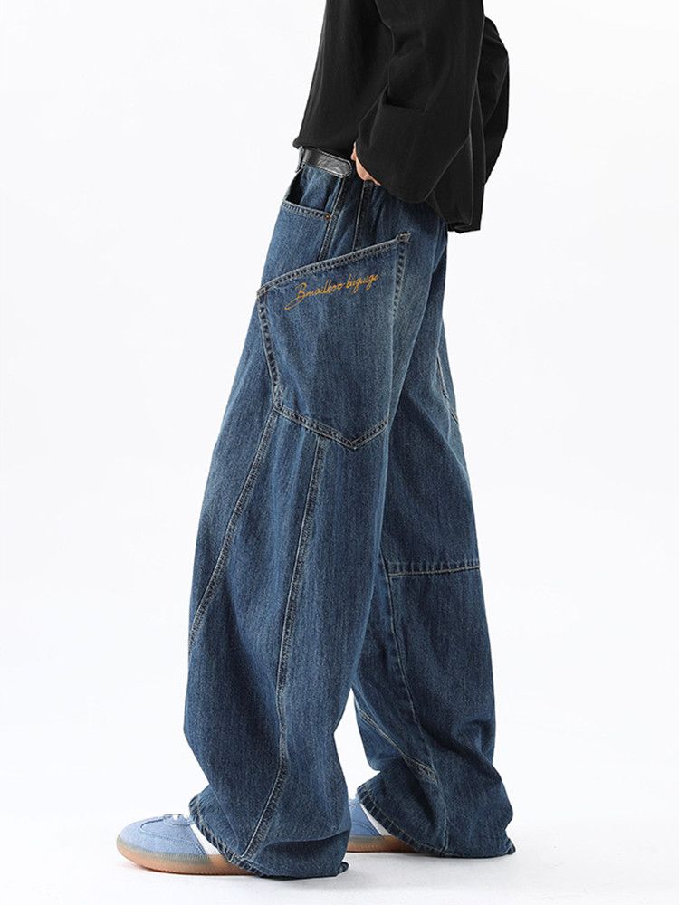 Japanese Brand × Jean Streetwear Baggy Cargo Pocket Blue Size US 28 / EU 44 - 3 Thumbnail