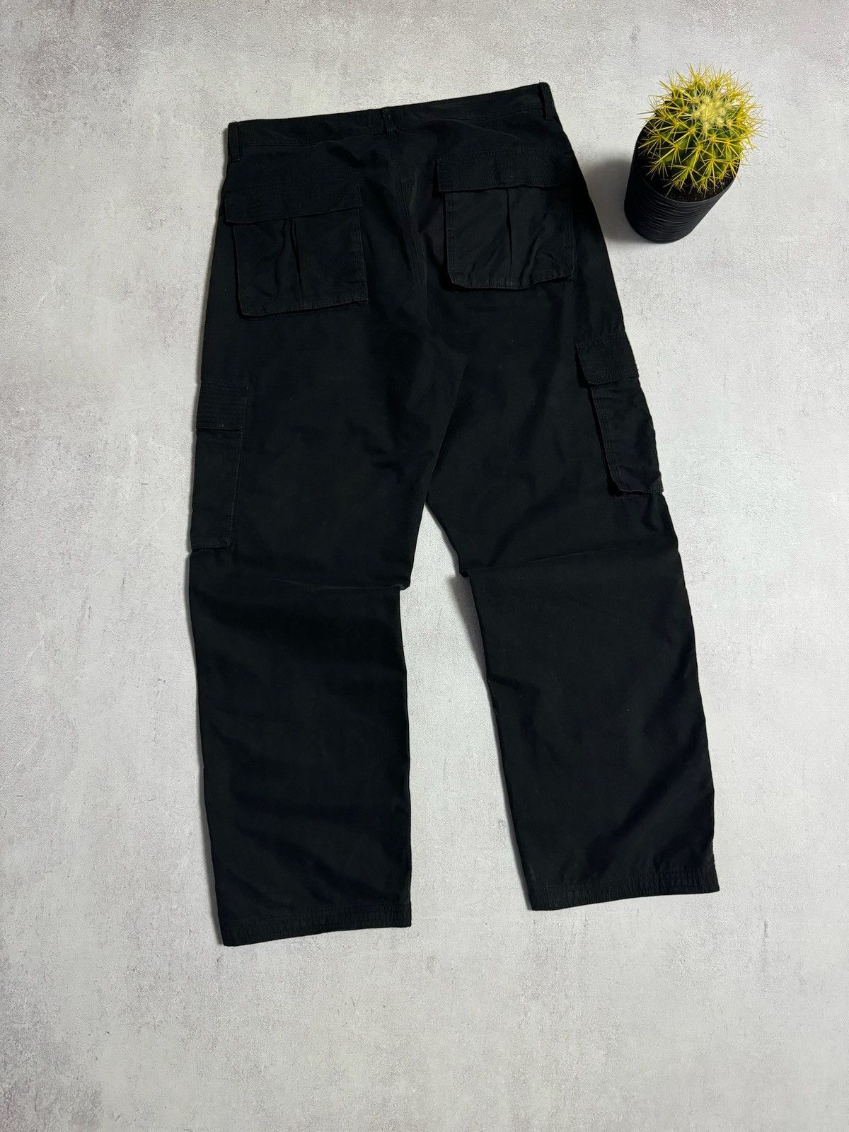 Vintage Vintage Cargo Pants Baggy Black Japanese Avantgarde Y2K Sick Size US 32 / EU 48 - 5 Thumbnail