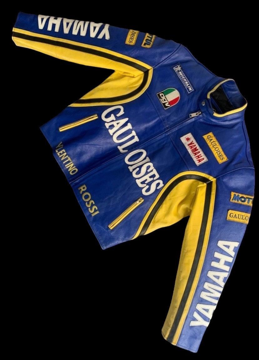 Vintage Valentino Rossi The Doctor Leather Racing Jacket MotoGP Size US XL / EU 56 / 4 - 4 Thumbnail