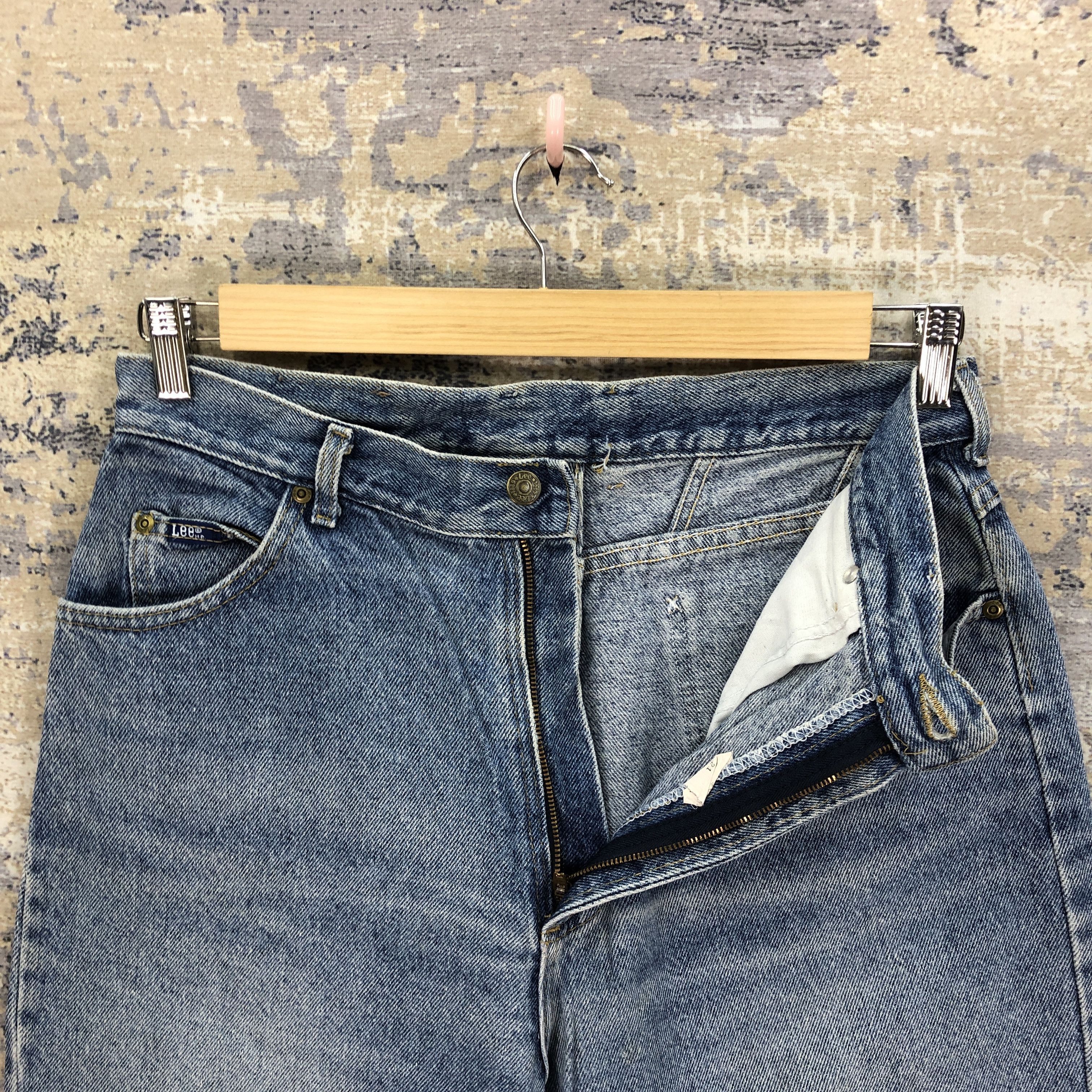 Lee × Vintage Vintage 90s Lee Light Wash Jeans Tapered Lee Sunfaded Denim Size US 30 / EU 46 - 6 Thumbnail