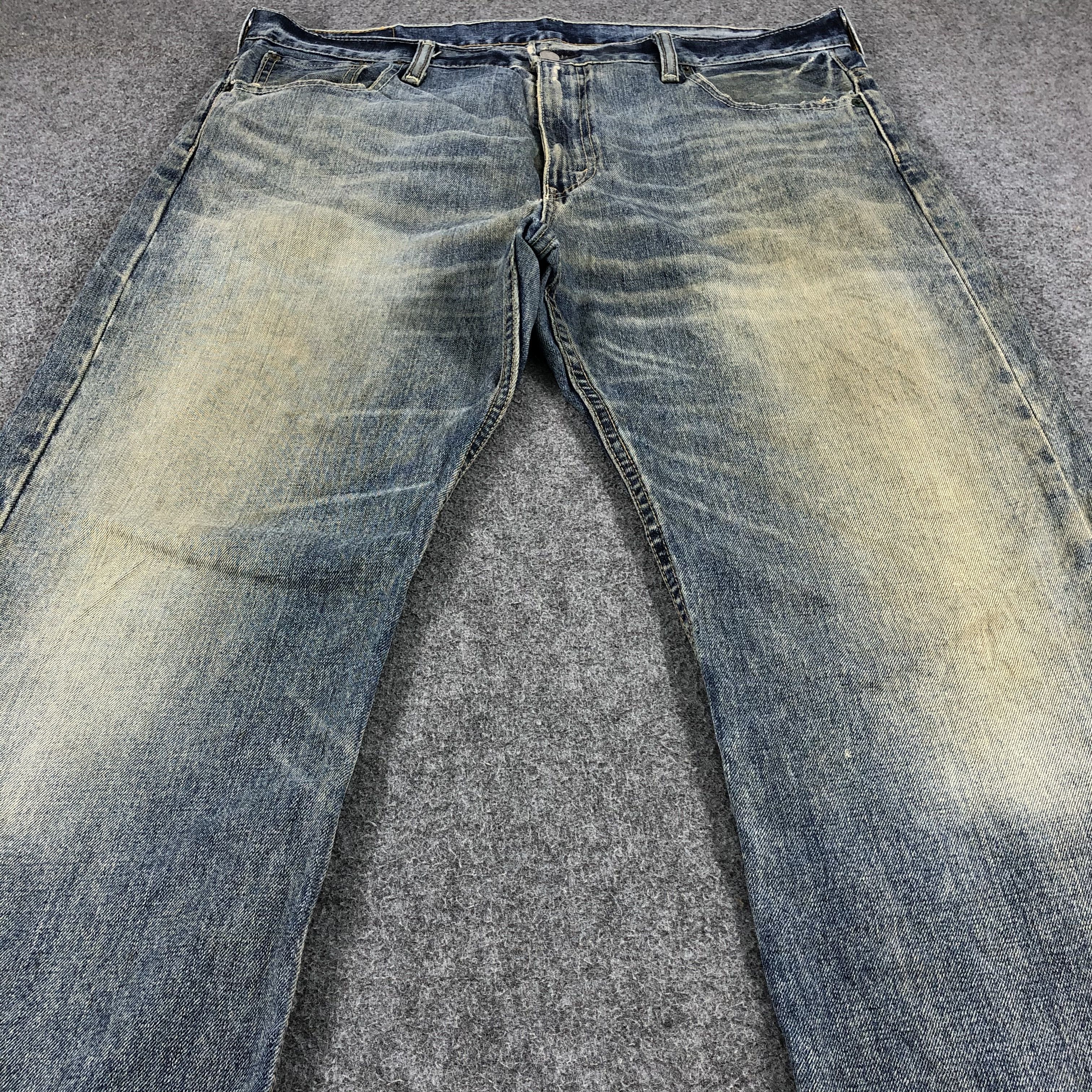 Levi's Vintage Levis Jeans Lot 569 Rusty Washed Denim-J1002 Size US 39 - 3 Thumbnail