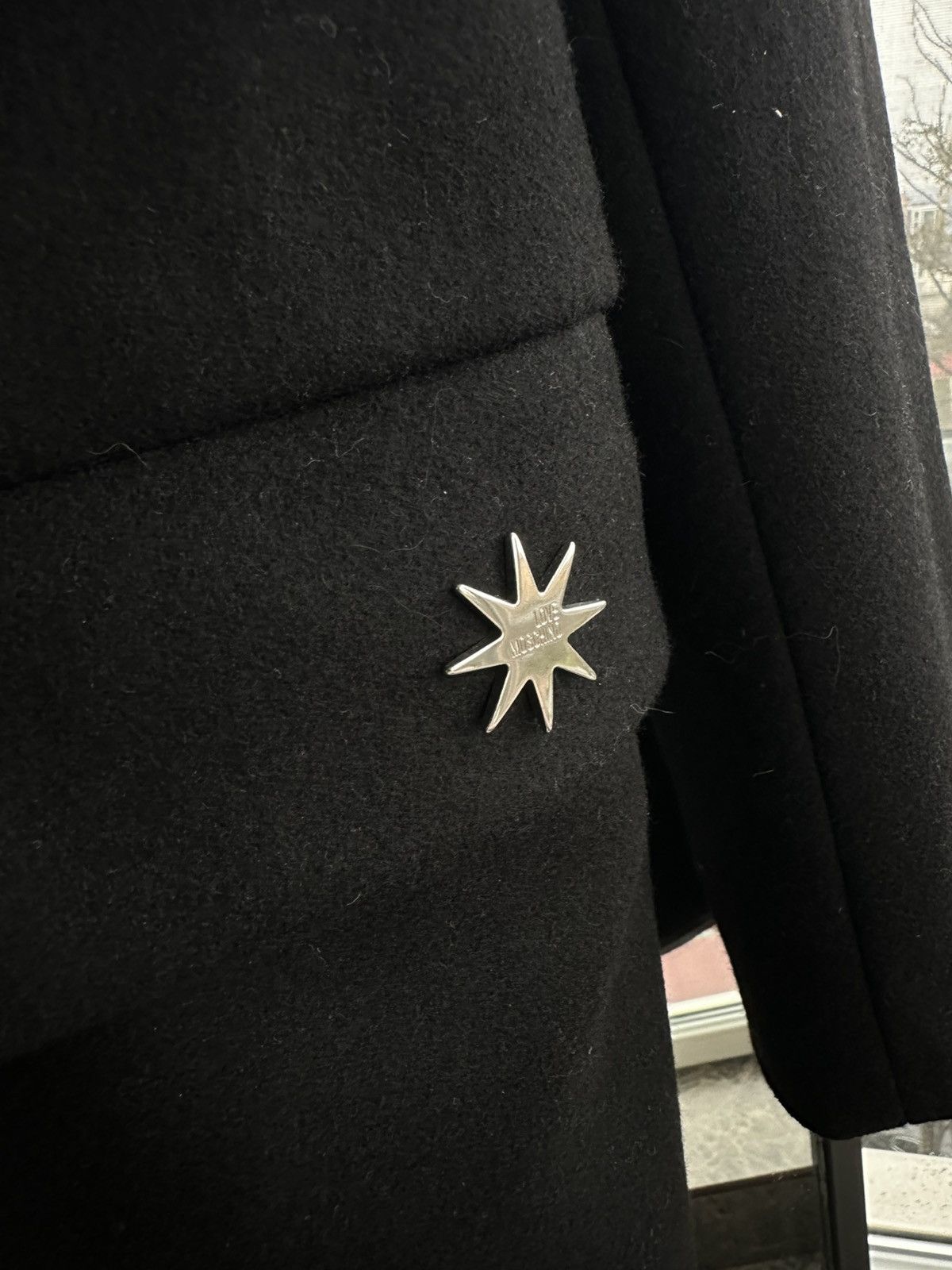 Love Moschino Love Moschino Virgin Wool Coat with Star Metal Buttons Sz L Size L / US 10 / IT 46 - 4 Thumbnail