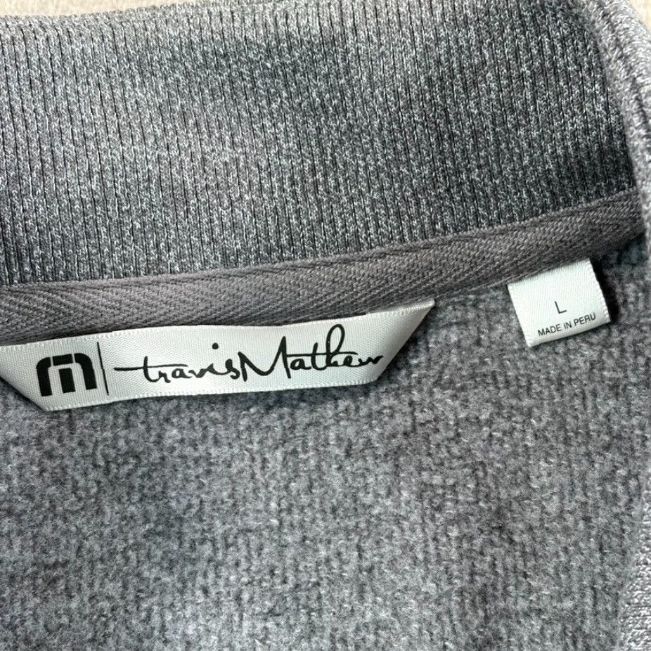 TravisMathew Travis Mathew Henley Sweater in Heather Grey Men Large Top Golf Logo NWOT Size US L / EU 52-54 / 3 - 5 Thumbnail