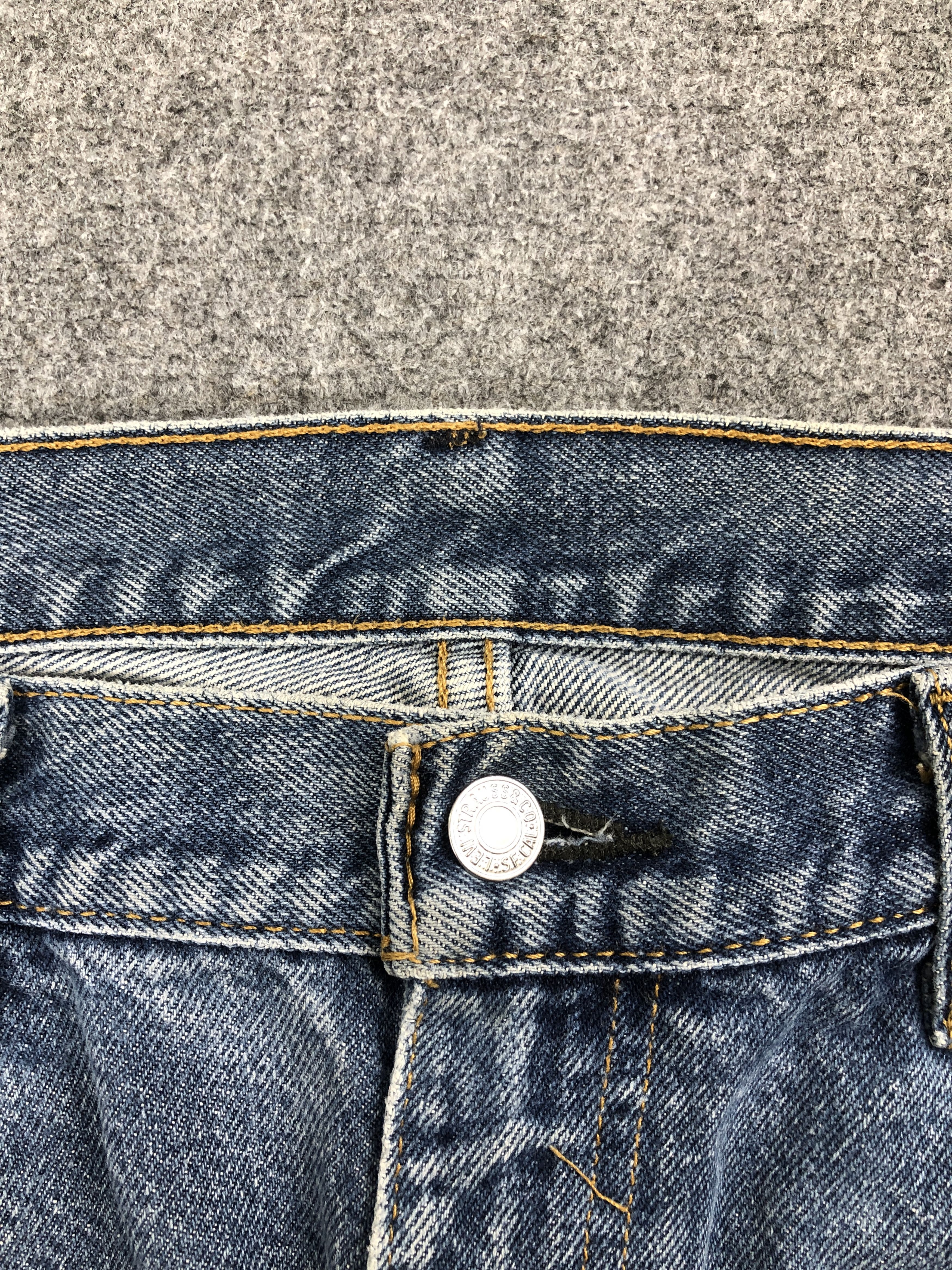 Levi's Vintage Distressed Levis 505 Faded Blue Jeans DP2539 Size US 38 / EU 54 - 11 Thumbnail