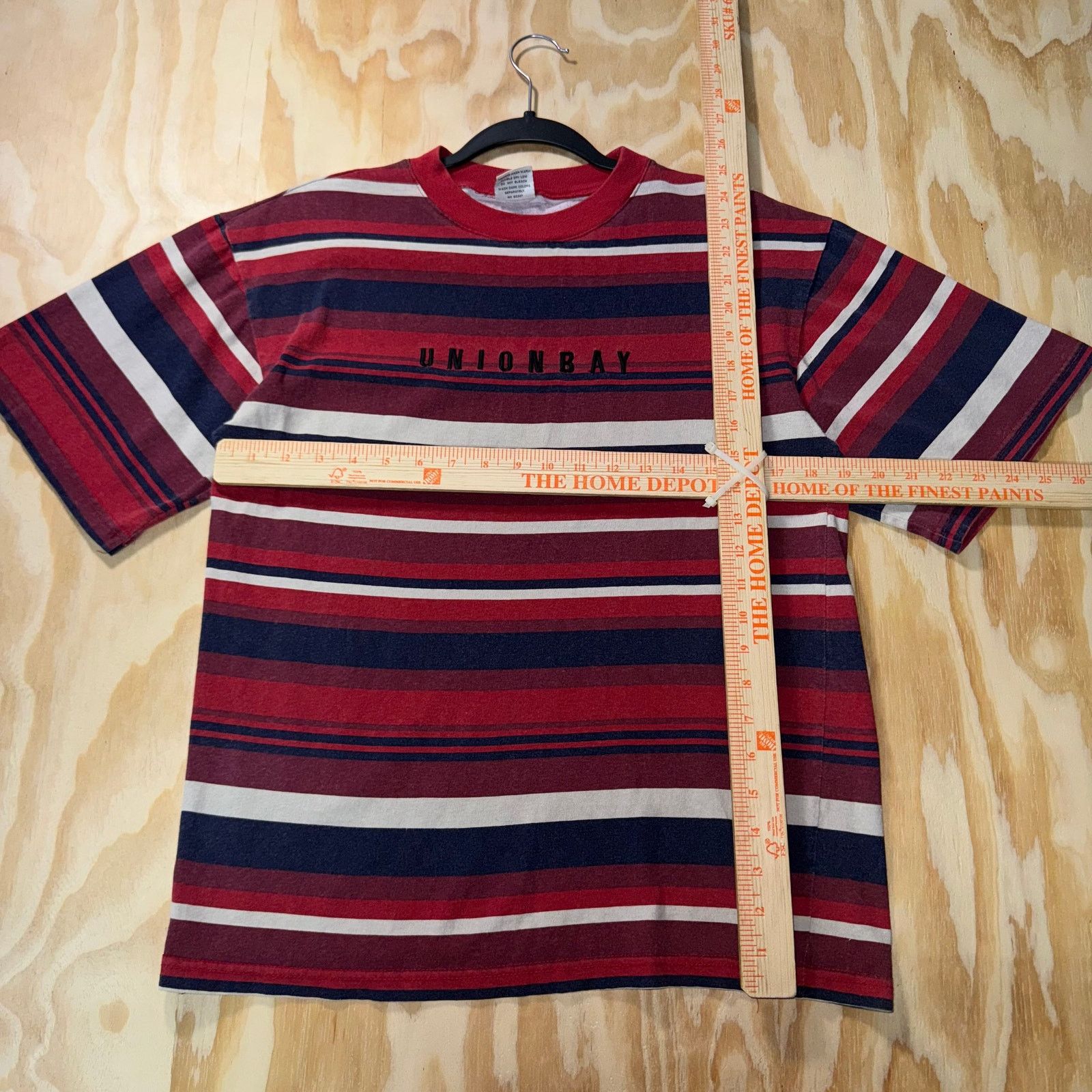 UNIONBAY Vintage Y2K union Bay embroider essential stripe 90s t-shirt Size US M / EU 48-50 / 2 - 4 Thumbnail