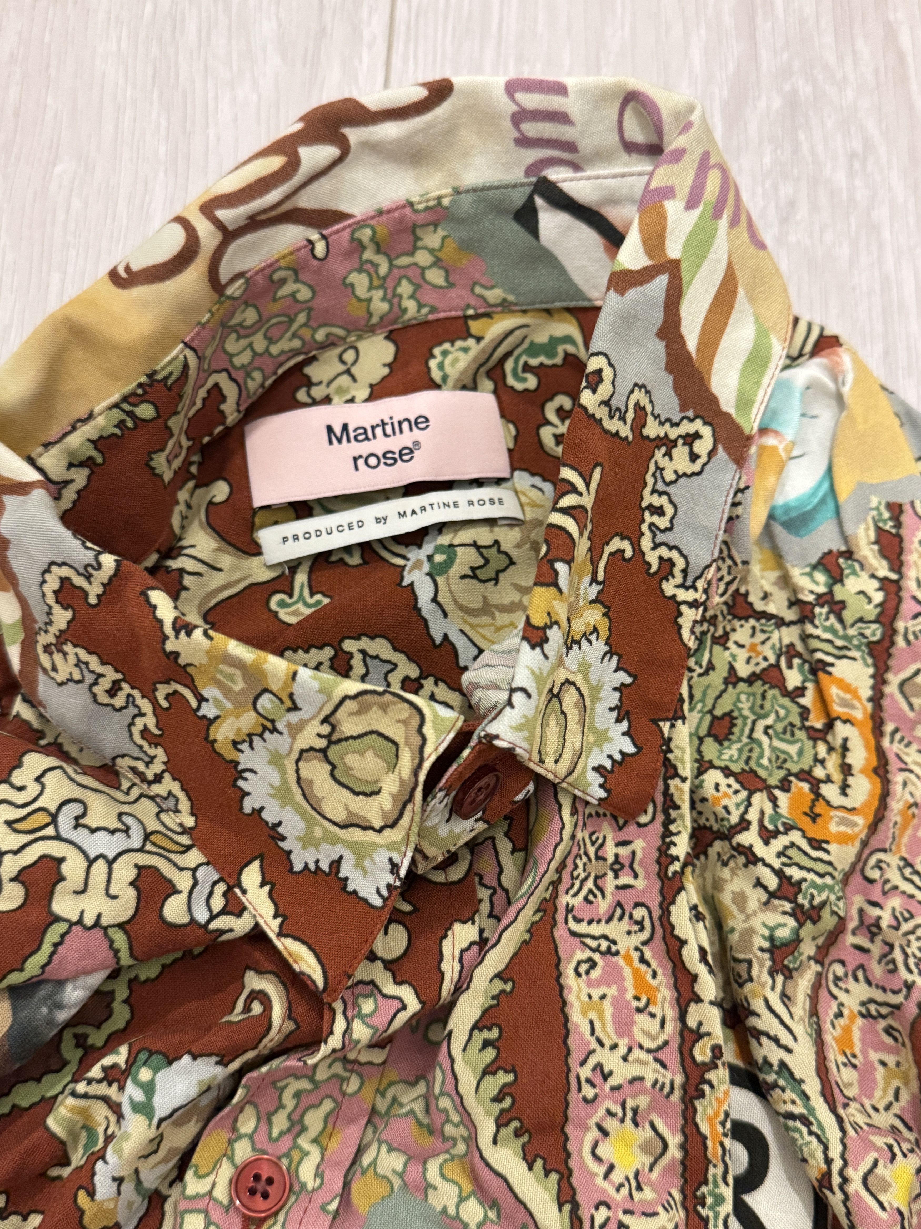 Martine Rose Martine Rose red paisley portrait button-up shirt Size US S / EU 44-46 / 1 - 5 Thumbnail