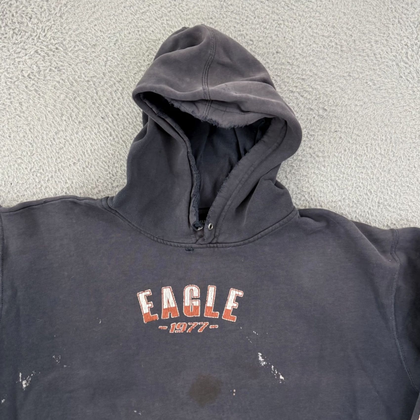 American Eagle Outfitters VINTAGE American Eagle Sweatshirt Mens Large Blue Distressed Thrashed Y2K Grunge Size US L / EU 52-54 / 3 - 3 Thumbnail