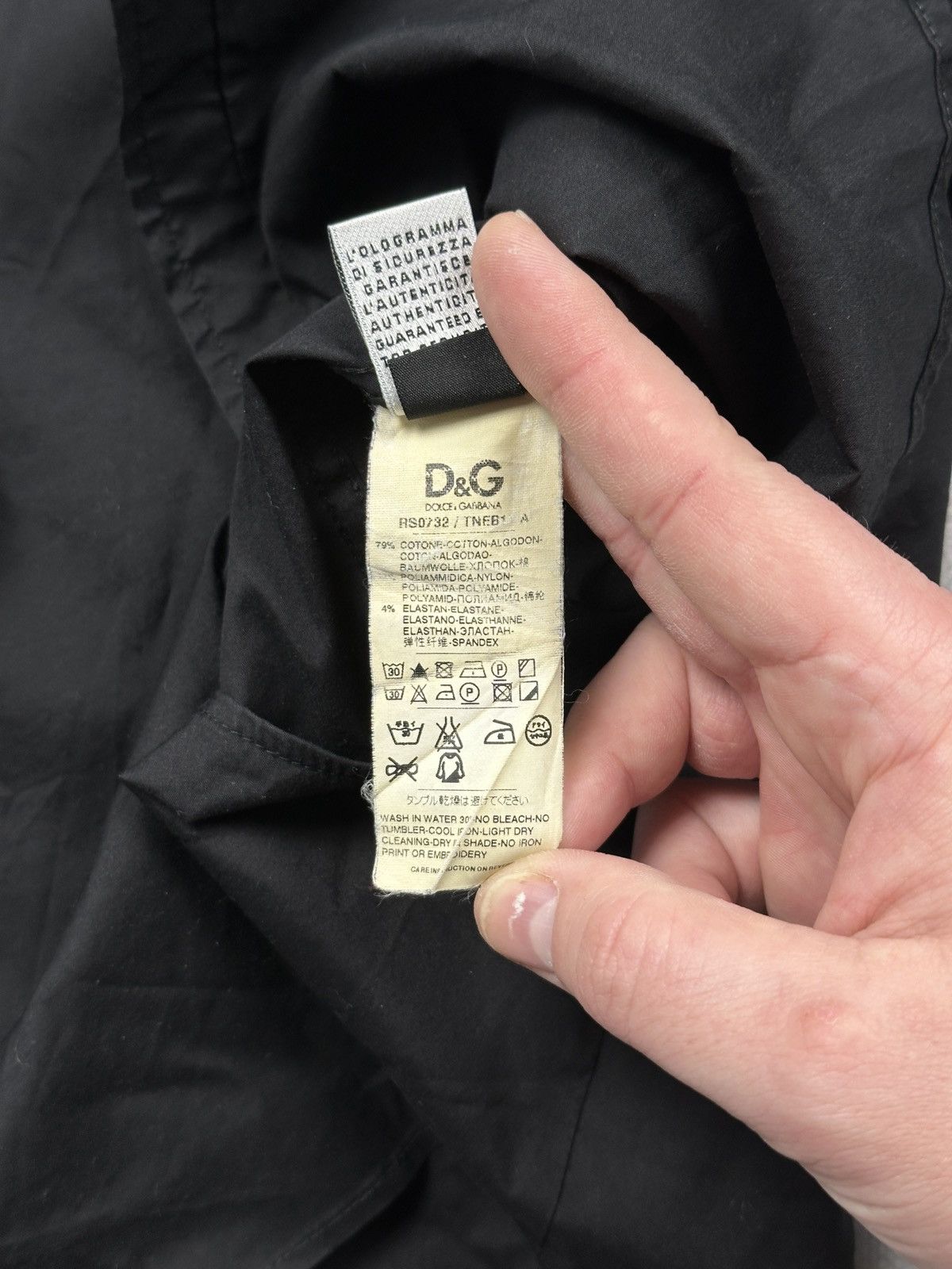 Dolce & Gabbana Dolce And Gabbana D&G George Black Button Up Shirt Slim Fit Size US L / EU 52-54 / 3 - 10 Thumbnail