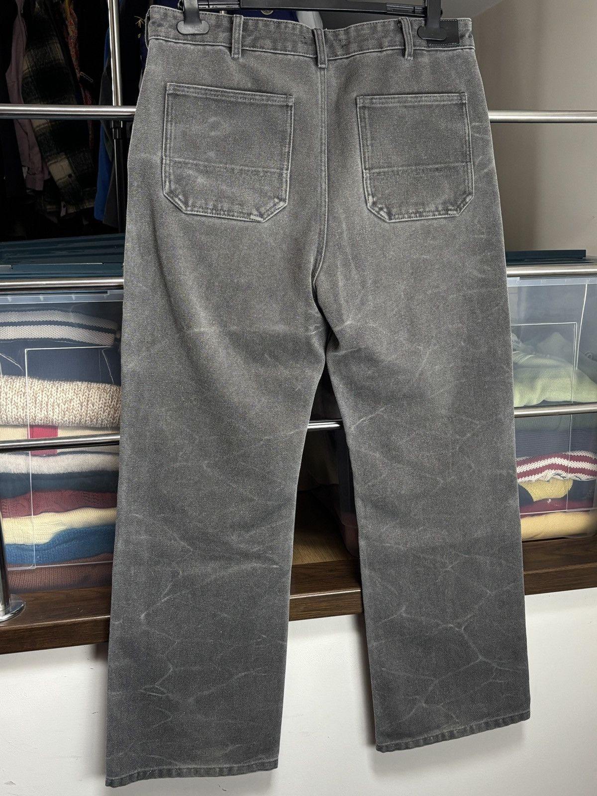 Acne Studios Acne Studios Double Knee Pigment Dyed Canvas Baggy Pants Size US 34 / EU 50 - 6 Thumbnail