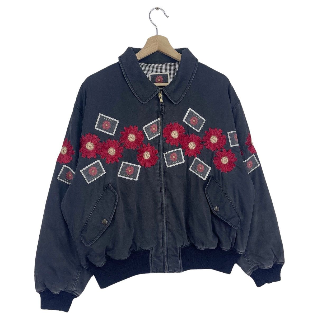 Japanese Brand Art Patchwork Cotton Bomber Jacket Size US M / EU 48-50 / 2 - 6 Thumbnail