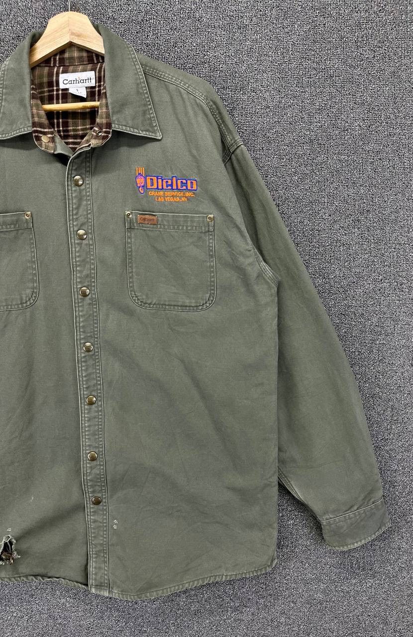 Carhartt Vintage Carhartt Button Up Work Wear Jacket Size US L / EU 52-54 / 3 - 4 Thumbnail