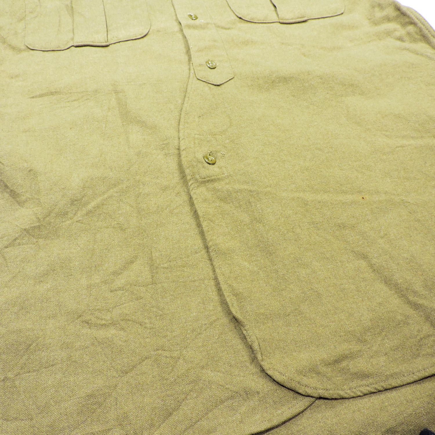 Vintage 50'S G. M. LTD. BRITISH ARMY PARATROOPER WOOL SHIRT Size US M / EU 48-50 / 2 - 5 Thumbnail