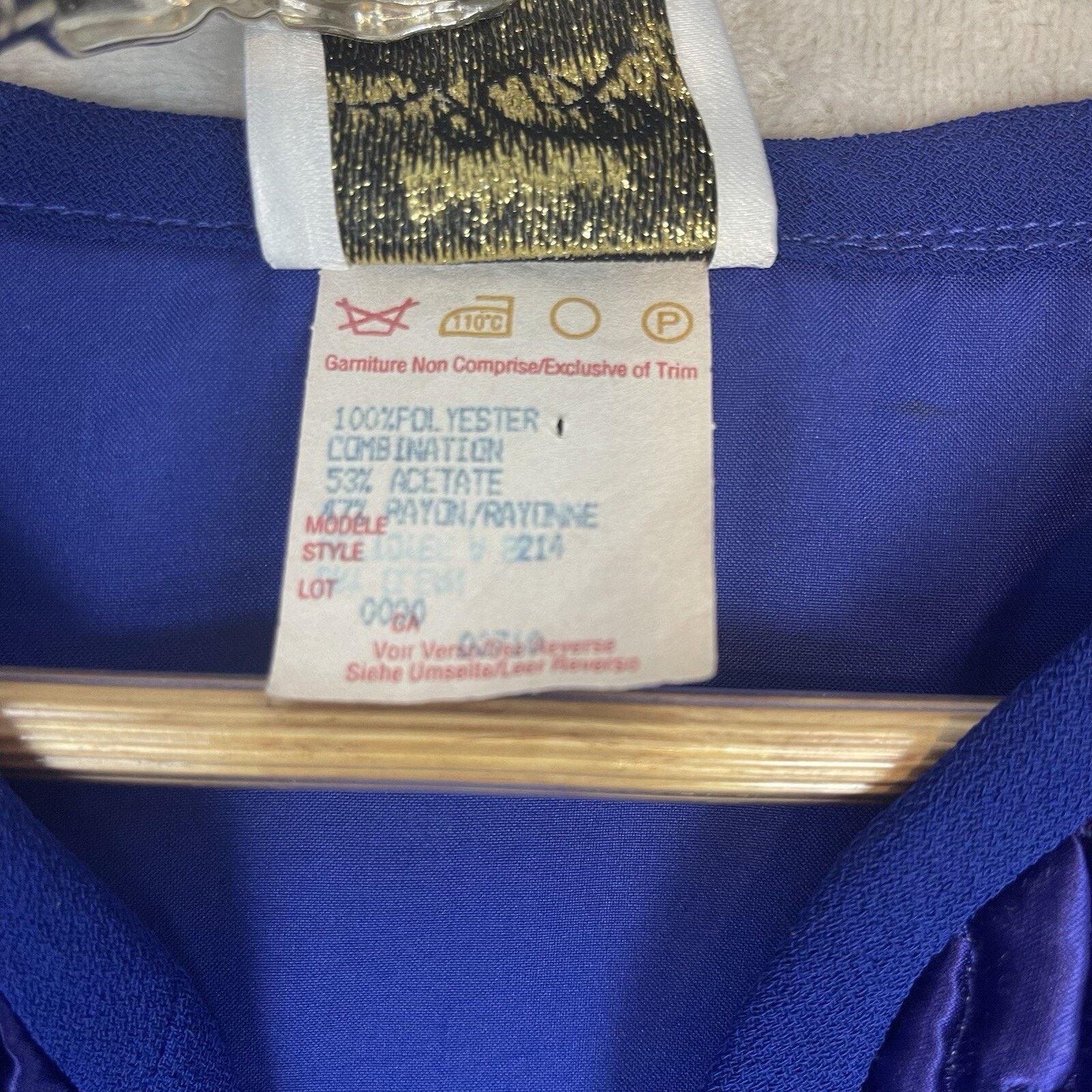 Joseph Ribkoff Vtg Joseph Ribkoff Blue Quilted Bolero Cropped Jacket Canada Size M / US 6-8 / IT 42-44 - 7 Thumbnail