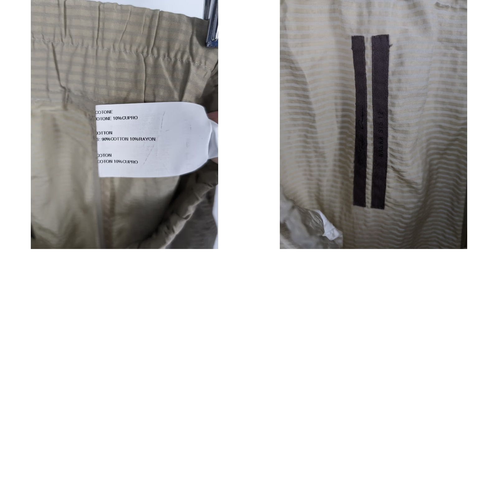 Rick Owens Rick Owens NASKA SS 12 Vanilla Silk Cotton Seersucker Jogger Pants Unisex Adults 46 30in Inseam Vanilla Seersucker Jogger Pants Mens Womens Size US 30 / EU 46 - 8 Thumbnail