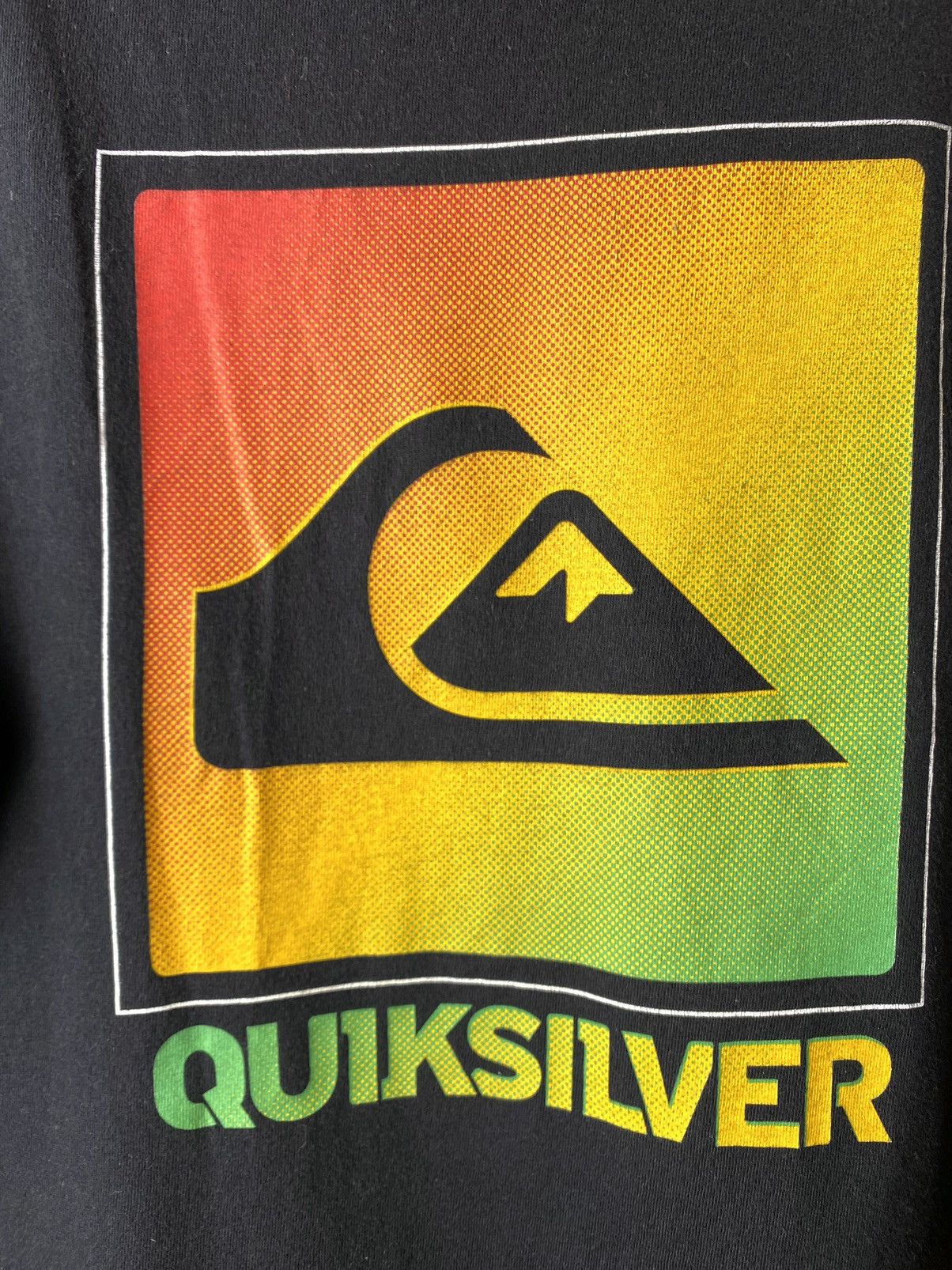 Quiksilver Vintage 2000’s Quiksilver Rasta Gradient T Shirt Surf Style Size US L / EU 52-54 / 3 - 6 Thumbnail