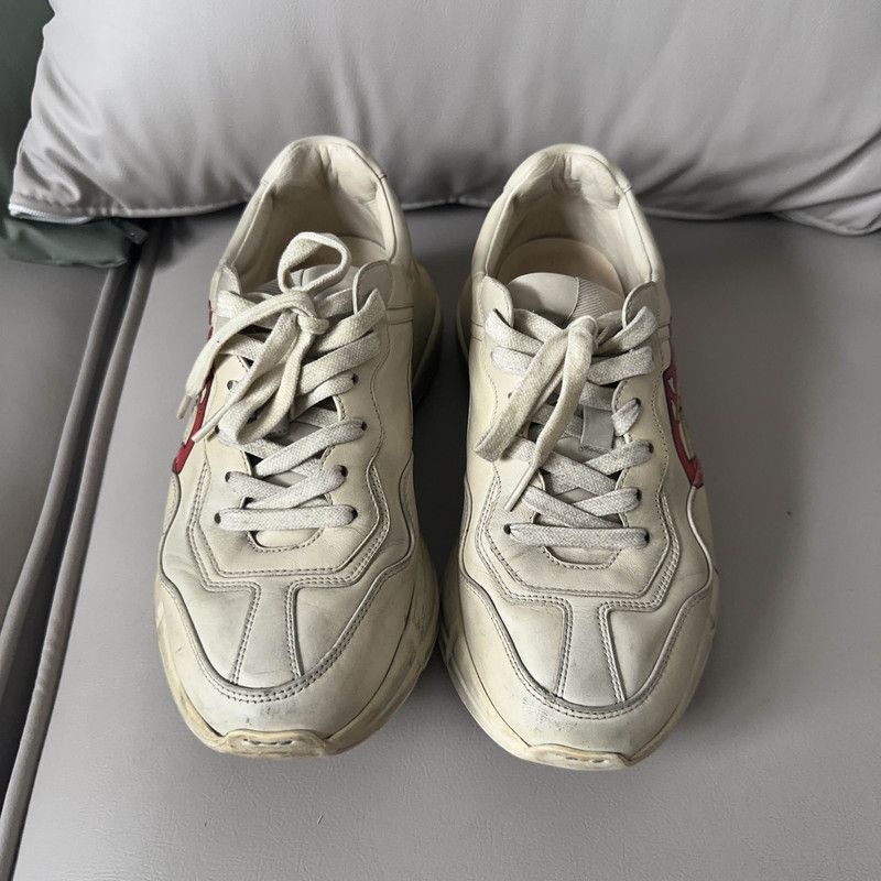 Gucci Gucci Rhyton Leather Vintage Low-Top Sneakers - Size US 7 / EU 40 - 2 Thumbnail