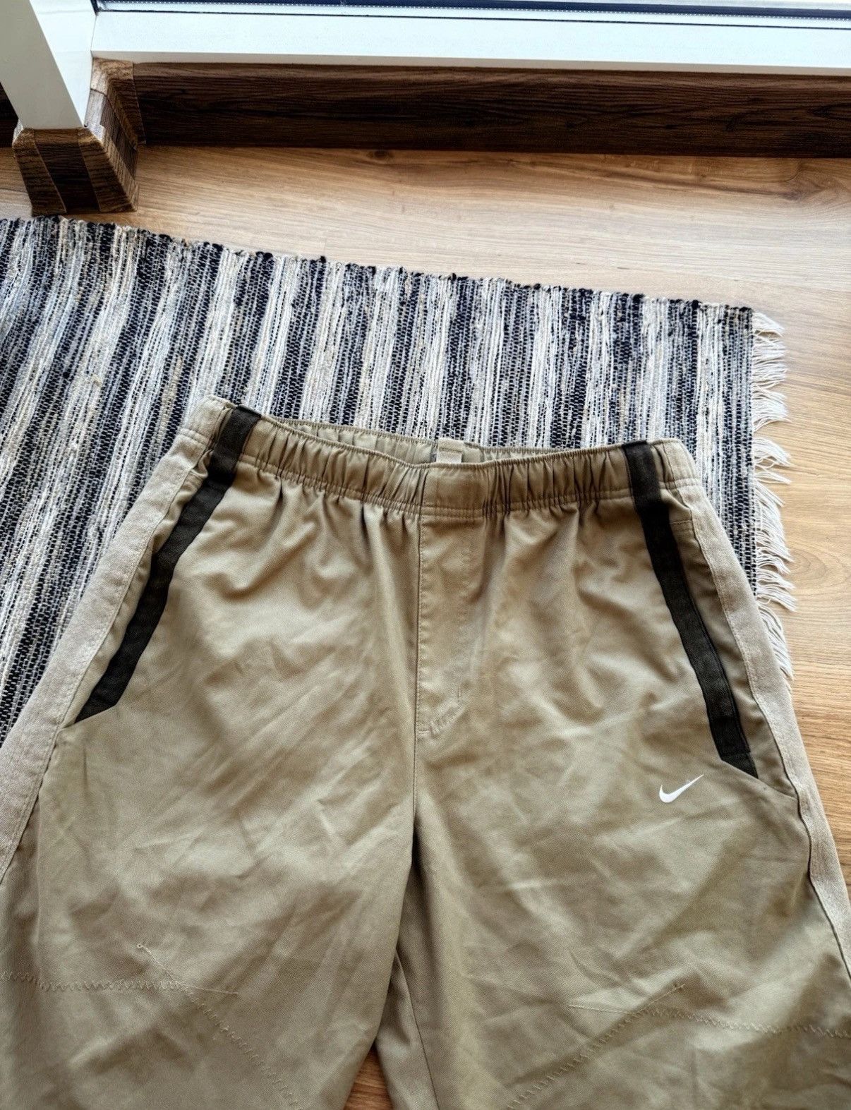 Nike VINTAGE NIKE SHORTS DOWNING STADIUM KHAKI BRIDGES Size L Size US 35 - 5 Thumbnail
