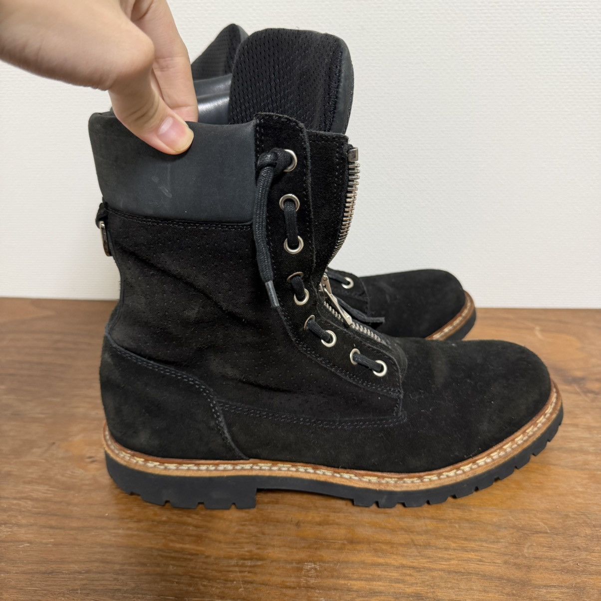 Balmain Balmain AW22 suede combat boots Size US 11 / EU 44 - 5 Thumbnail
