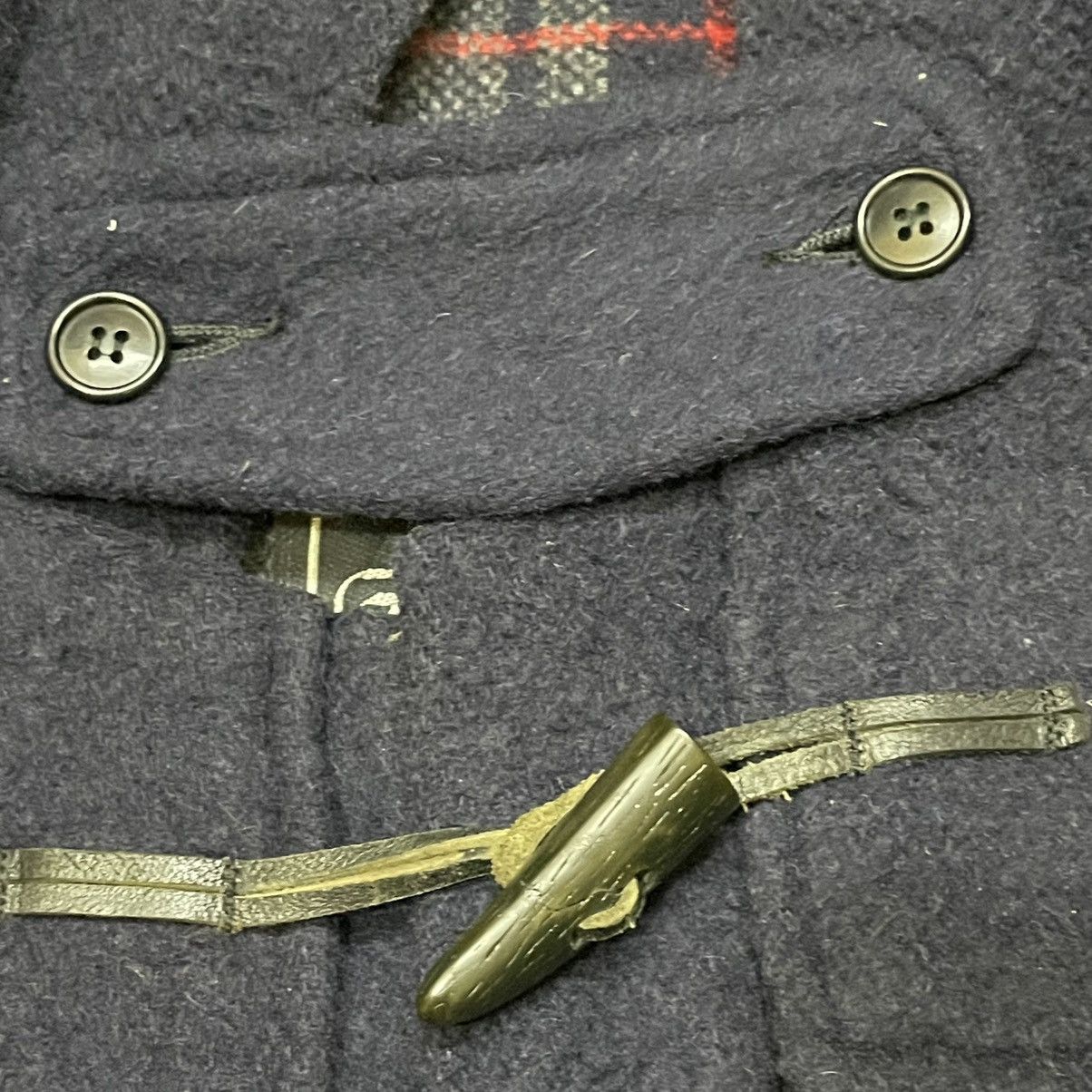 Gloverall Vintage Gloverall Duffle Coat Navy Blue with Tartan Lining Size US L / EU 52-54 / 3 - 8 Thumbnail