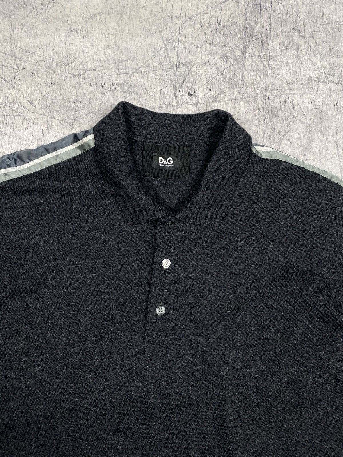 Dolce & Gabbana D&G Dolce & Gabbana Dark Gray Polo Shirt IT54 Size US L / EU 52-54 / 3 - 5 Thumbnail