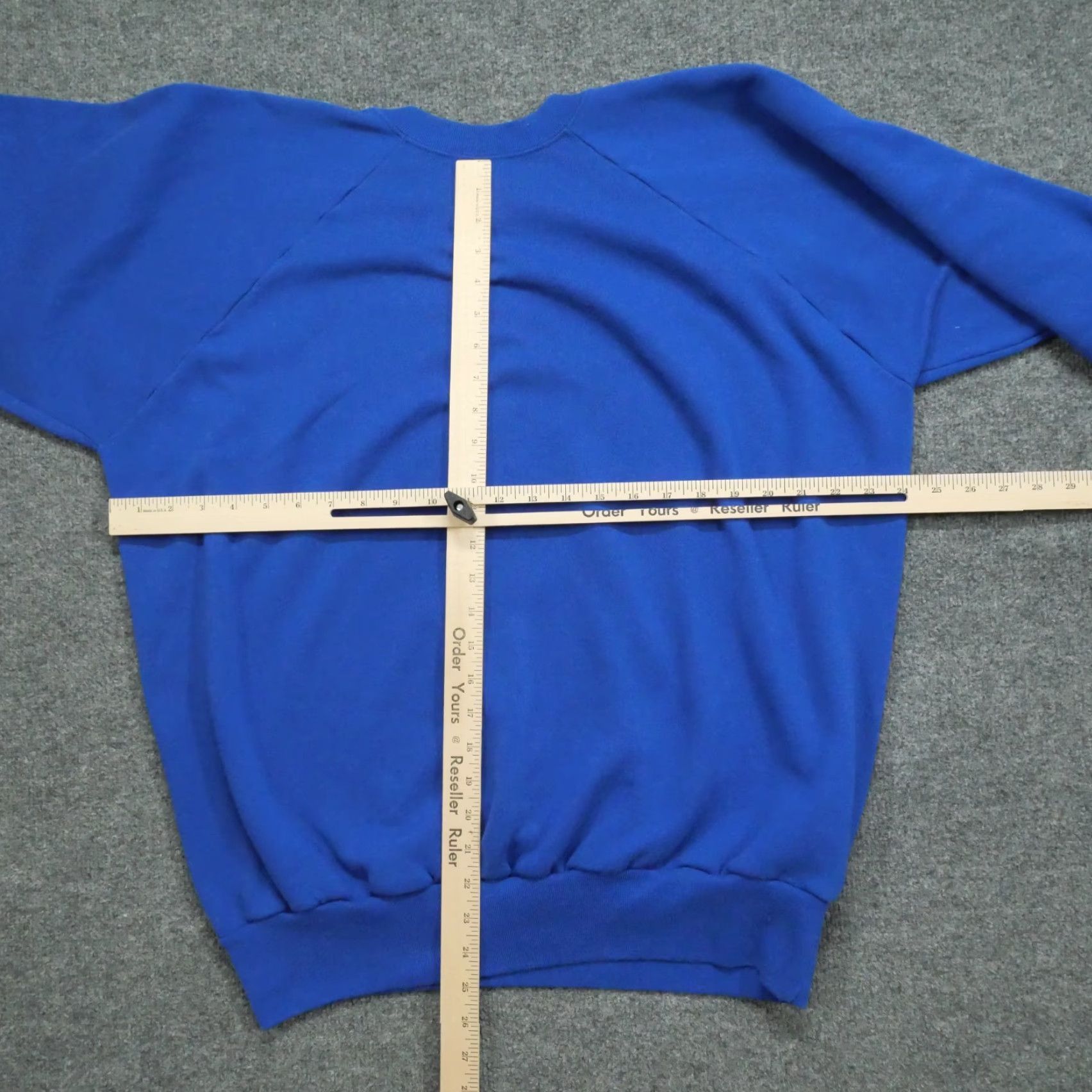 Vintage VINTAGE Sweatshirt Mens Large Raglan Sleeve 80s 90s Blue Cotton Logo Pullover Crew Neck Regular/100% Cotton 90s Size US L / EU 52-54 / 3 - 7 Thumbnail
