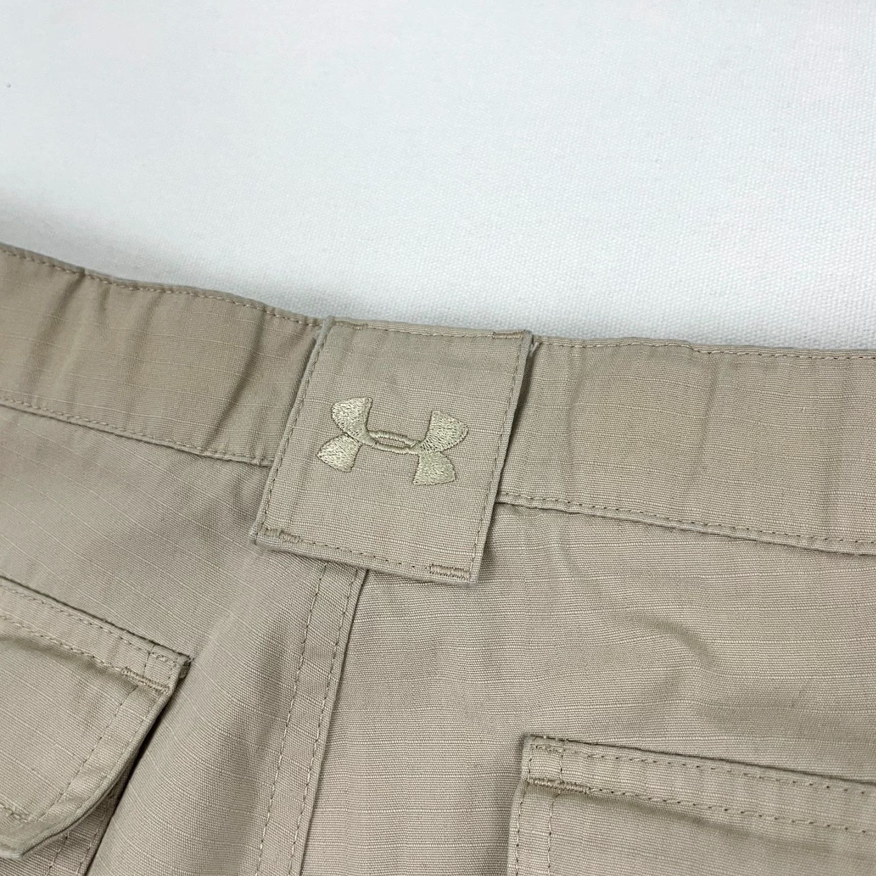 Under Armour Under Armour Tactical Cargo Pants Mens 36 x 27 Brown Ripstop Utility Cargo Pants Brown Under Armour 1230536 Size US 36 / EU 52 - 5 Thumbnail
