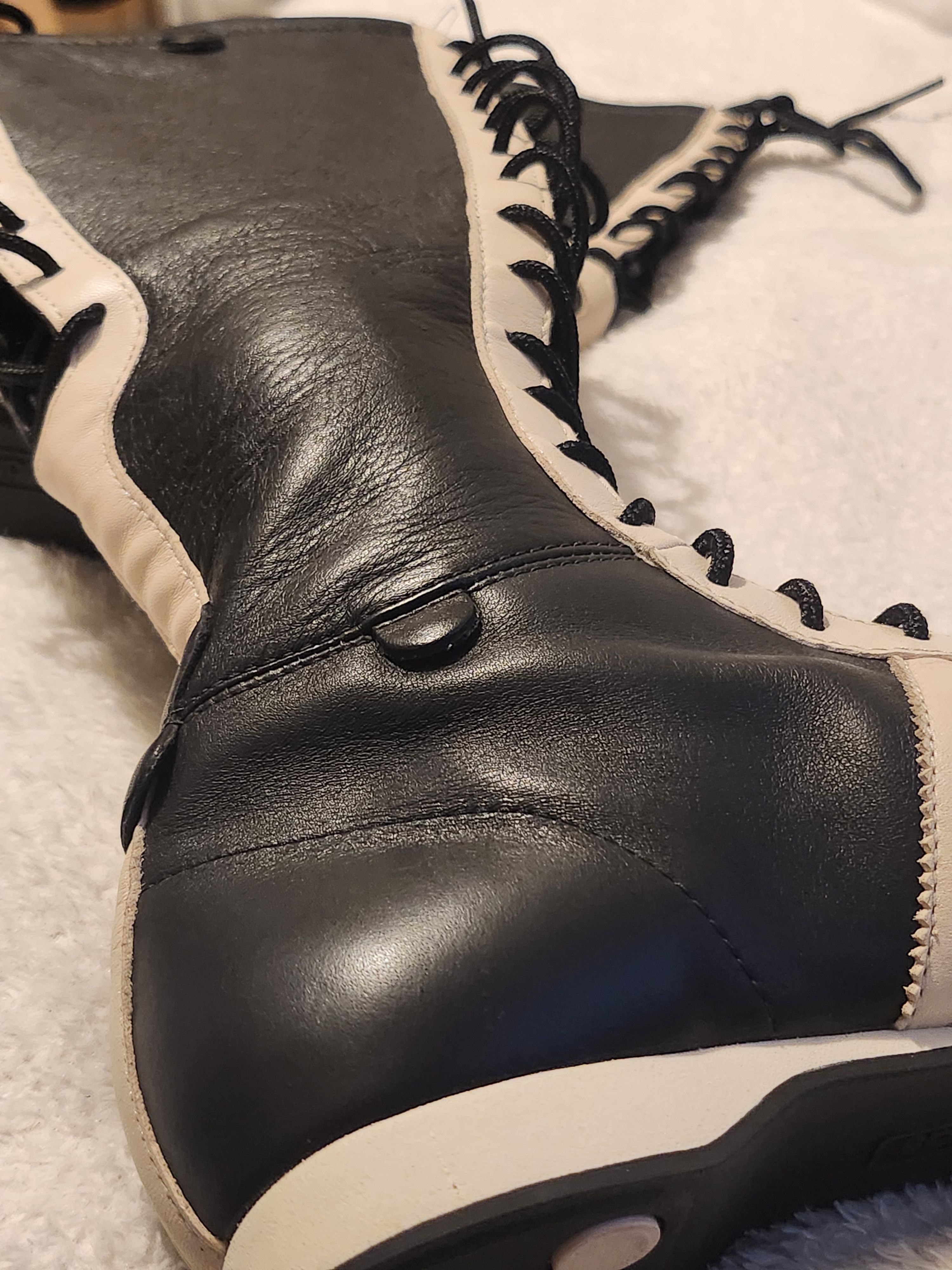 Adidas Adidas Santos boots leather knee high boxing black and white Size US 5.5 / IT 35.5 - 8 Thumbnail
