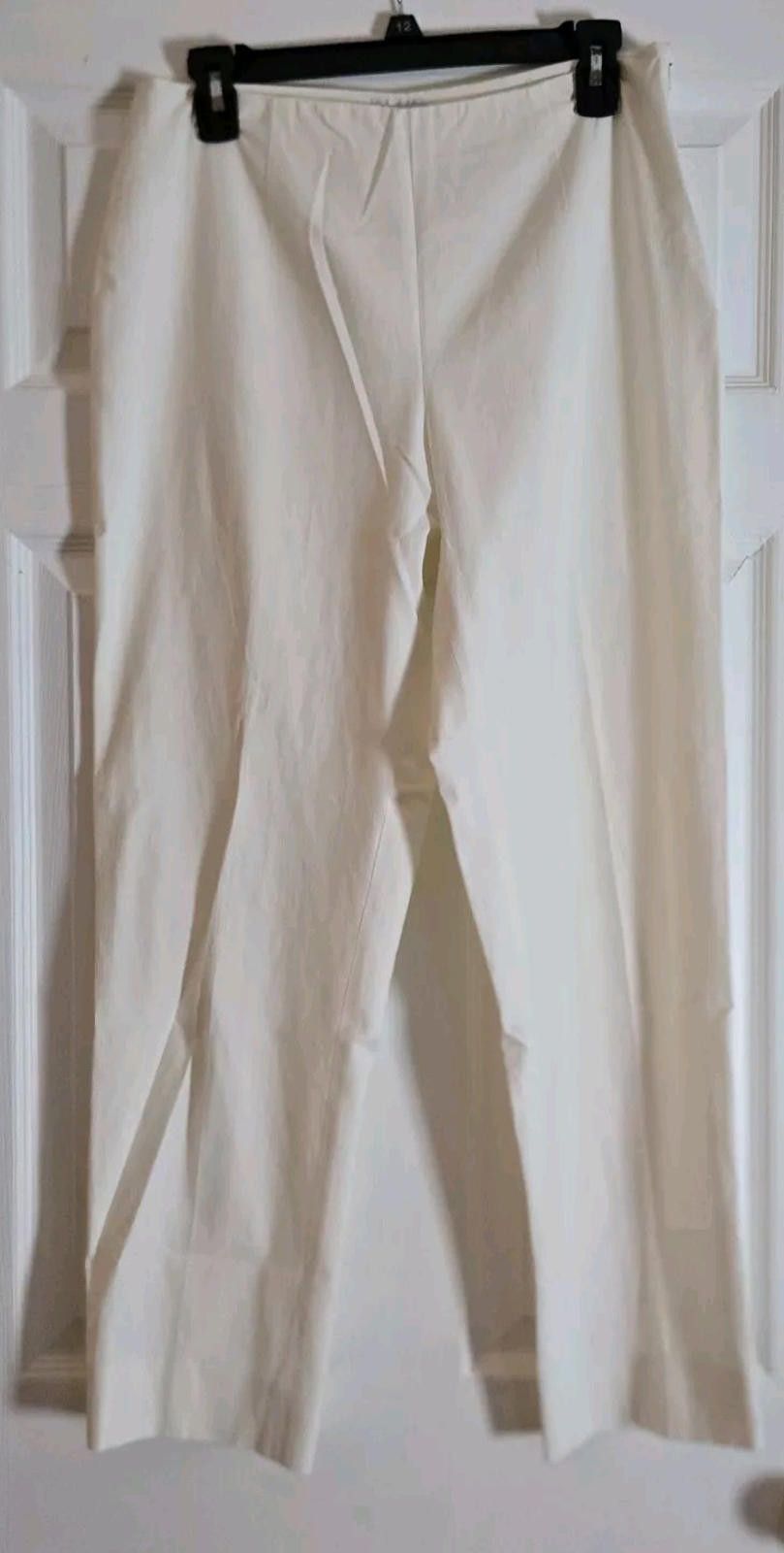 Other Leggiadro Womens Slacks Dress Pants All White Size 12 Pleate Size 34" / US 12 / IT 48 - 1 Thumbnail