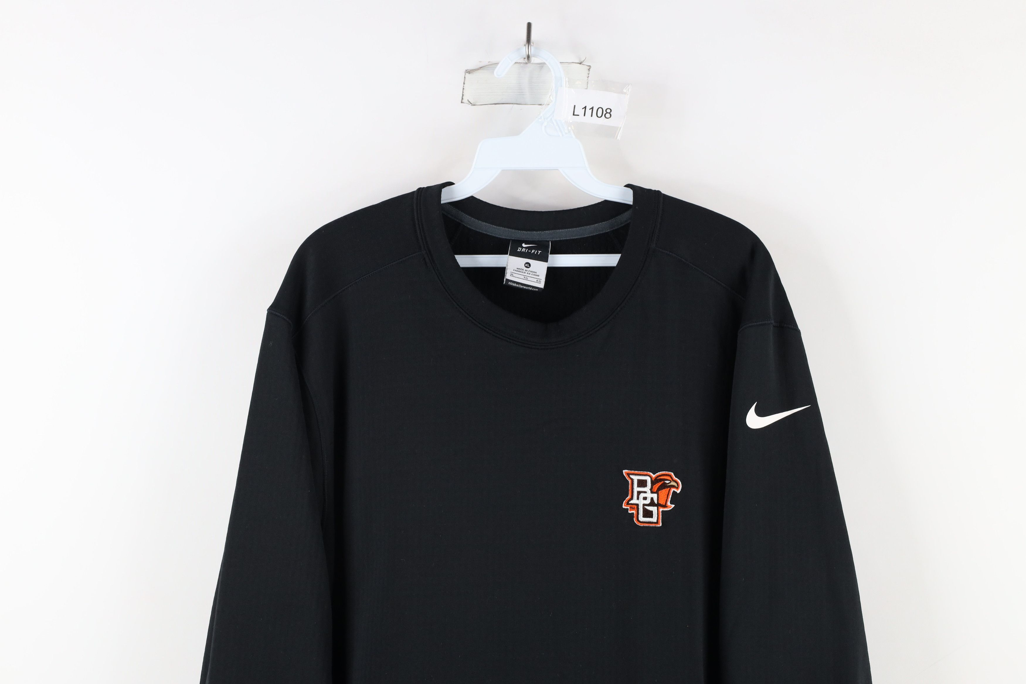 Nike × Vintage Nike Green State University Football Lined Sweatshirt Size US XL / EU 56 / 4 - 2 Thumbnail